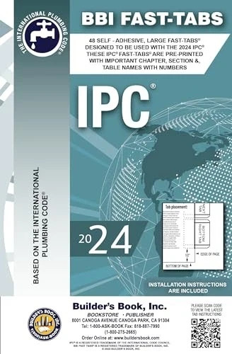 2024 IPC International Plumbing Code with BBI Fast Tabs Builders Paperback