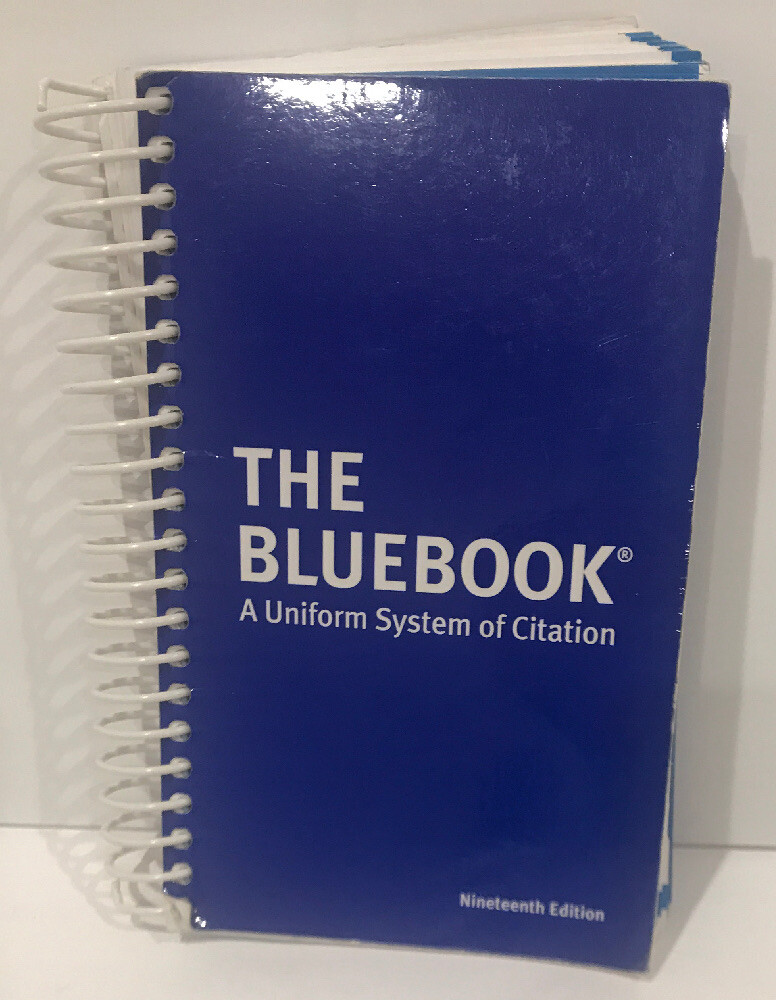Bluebook Uniform System of Citation by Author