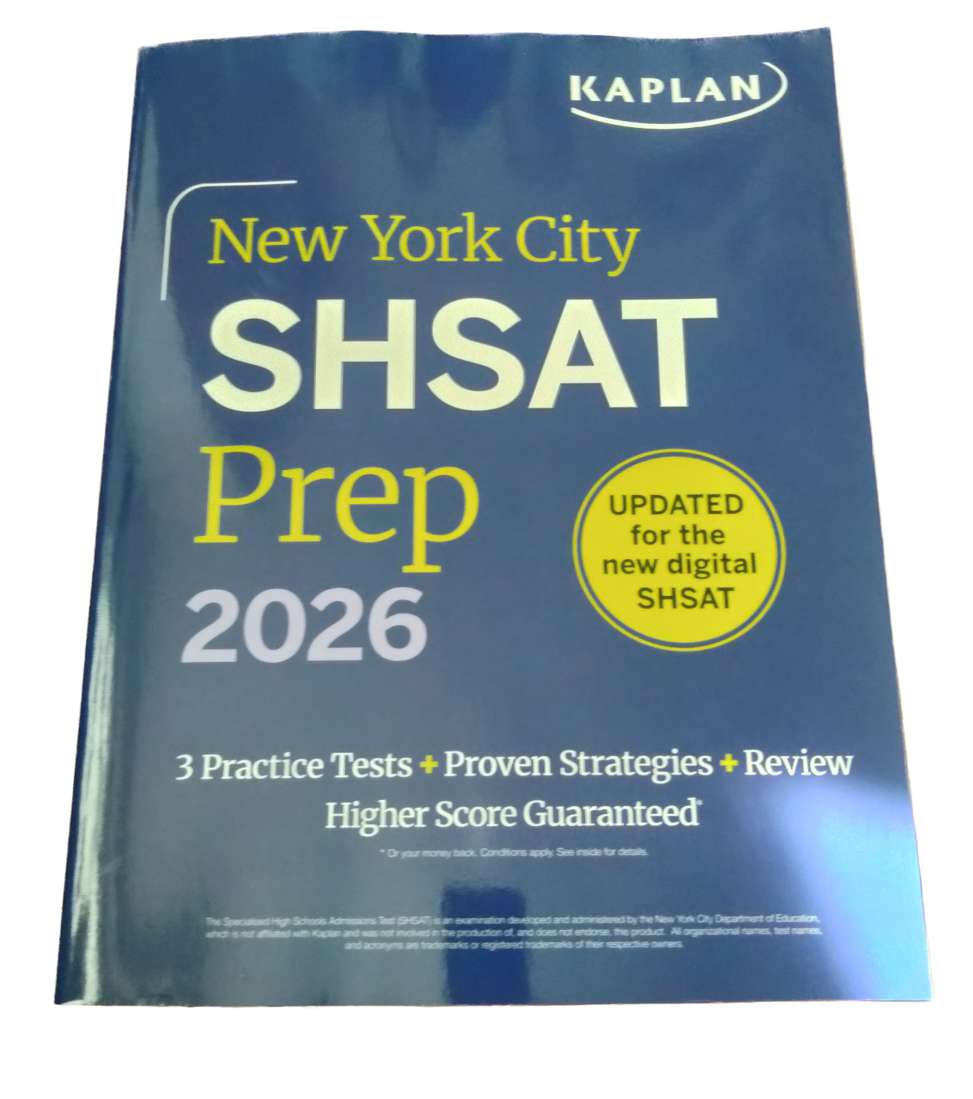 Kaplan New York City SHSAT Prep 2026 Blue Paperback – 3 Tests