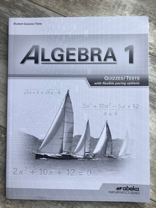 Abeka Algebra 1 Solution Key Plus Test Quiz Key and Teacher Key