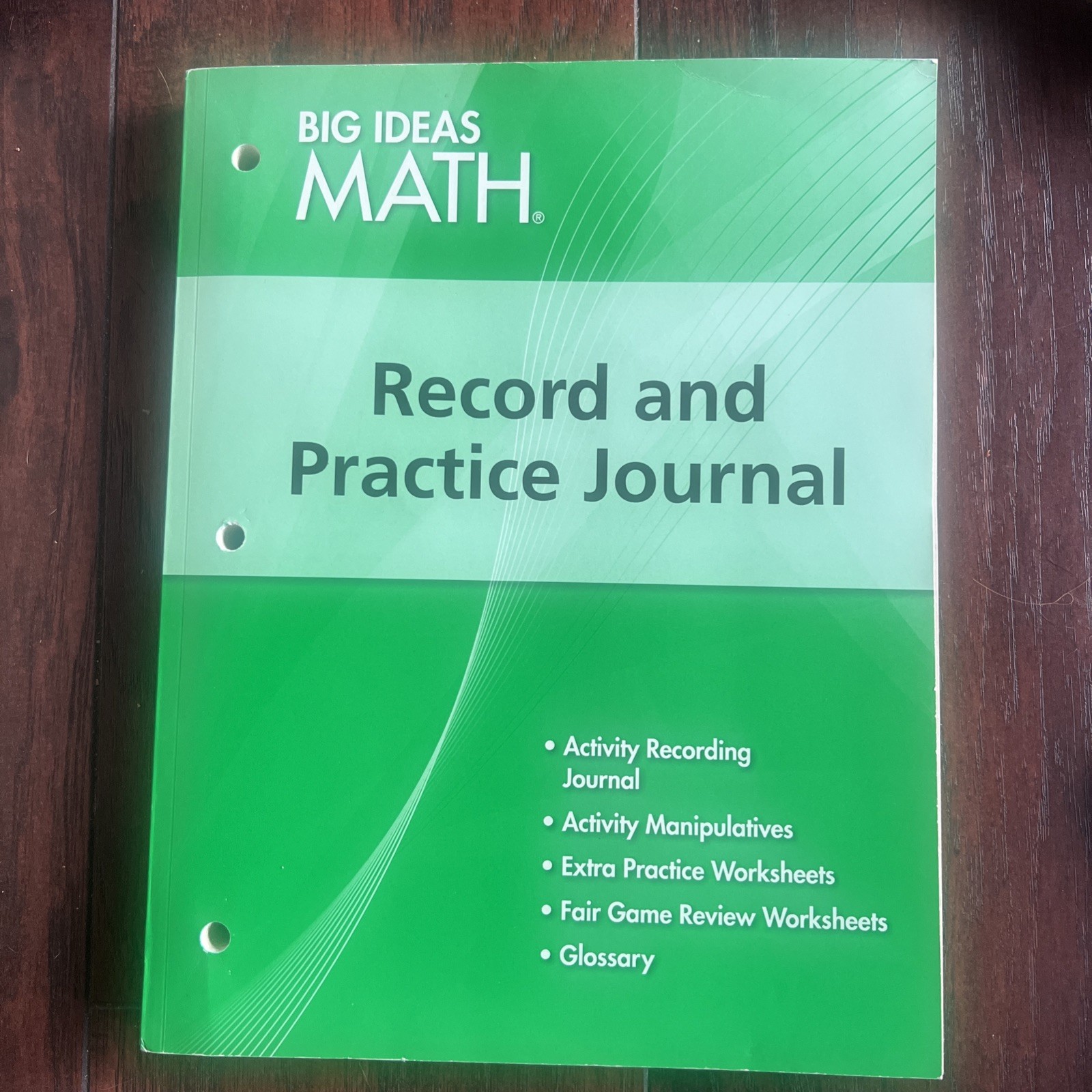 BIG IDEAS MATH: Record & Practice Journal Green/Course 1 – Stationery – GOOD