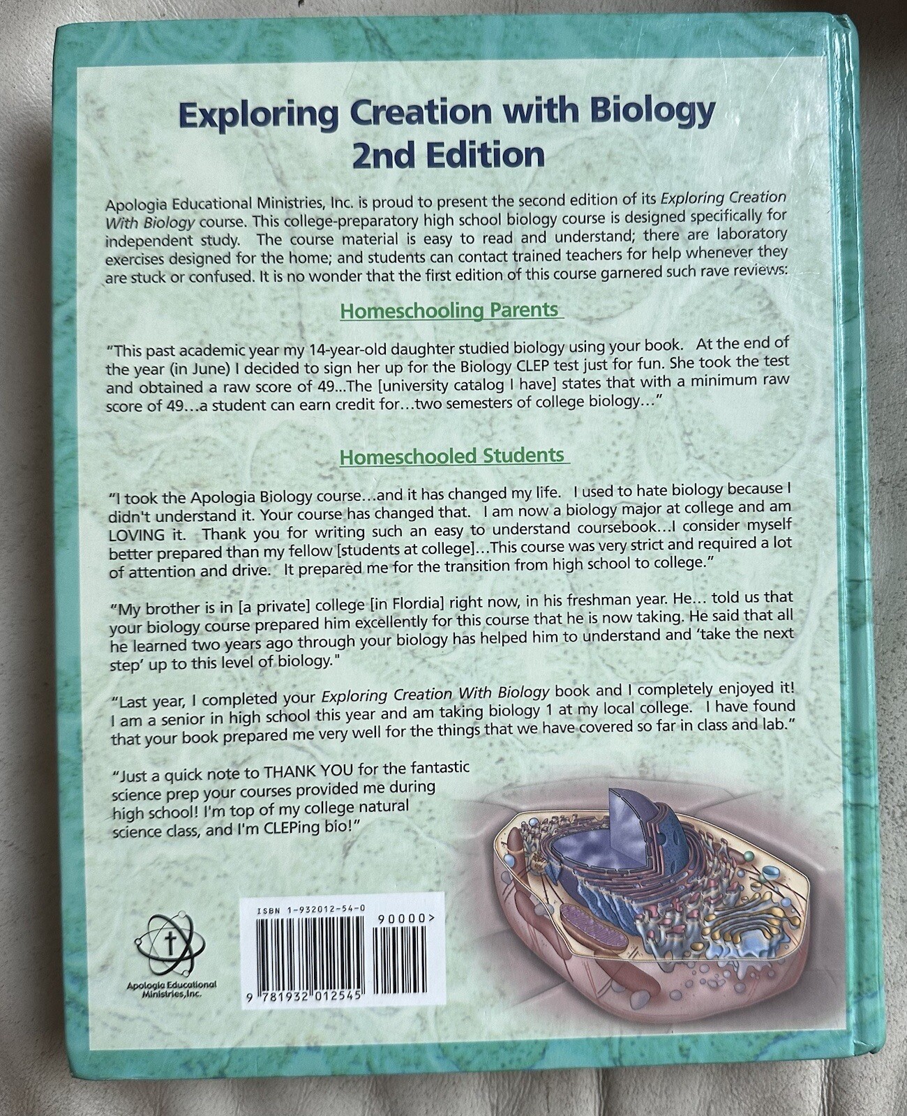 Solutions and Tests for Exploring Creation With Biology by Marilyn F. Durnell…
