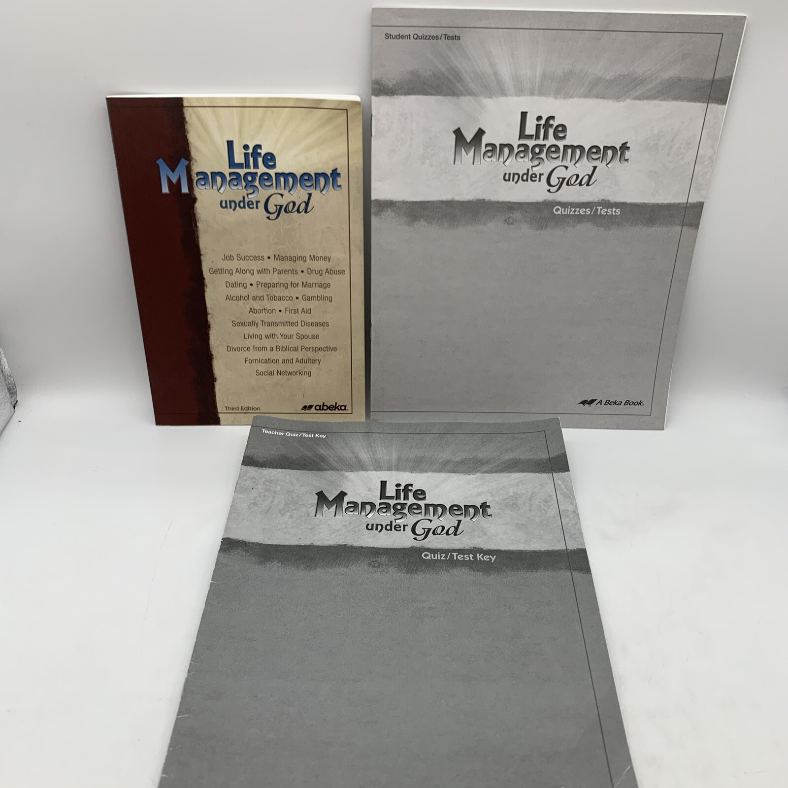 Abeka Life Management under God Student Tests & Key 11th Grade Bible