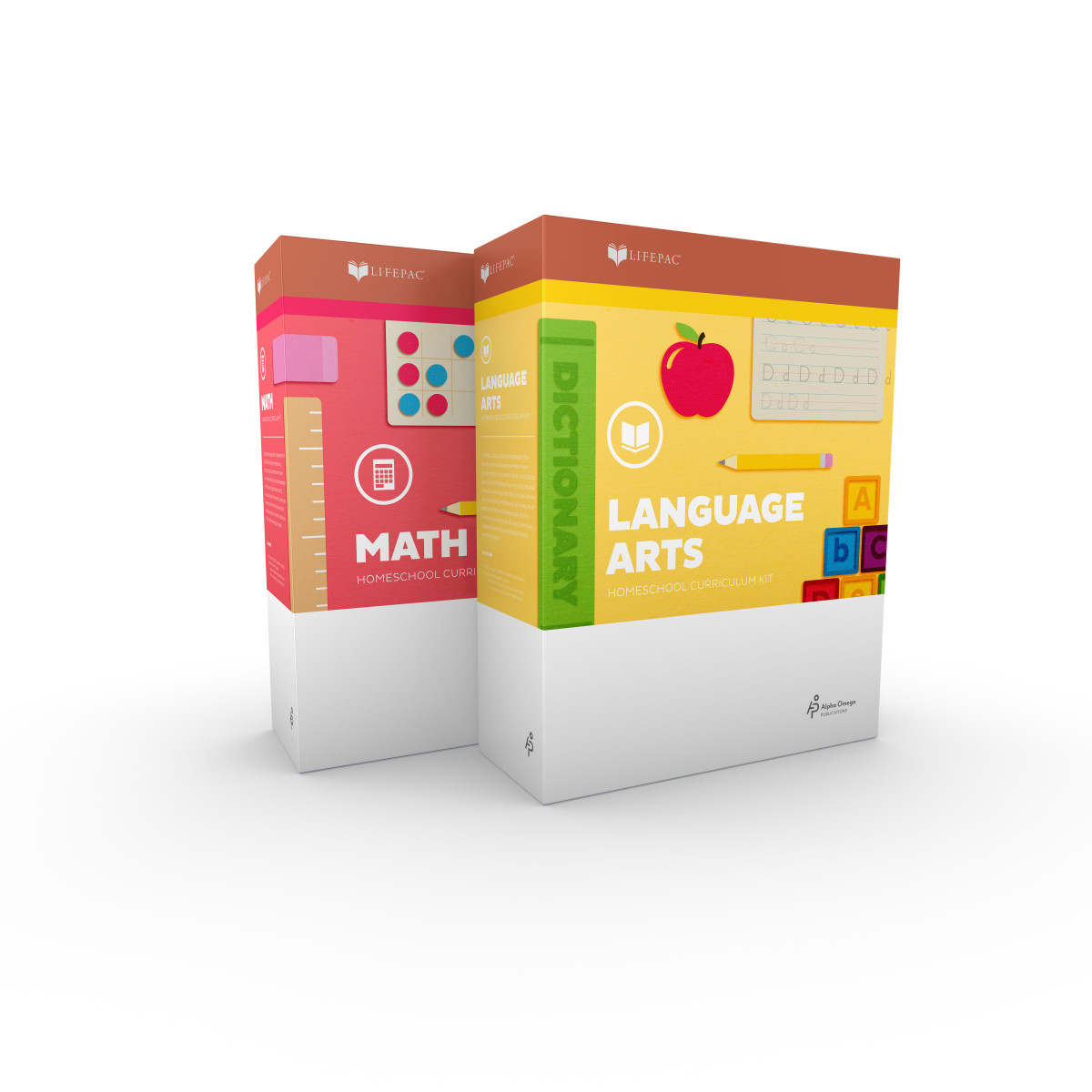LIFEPAC Alpha Omega Kindergarten Math Language Arts 2 Subject Set Teacher K5