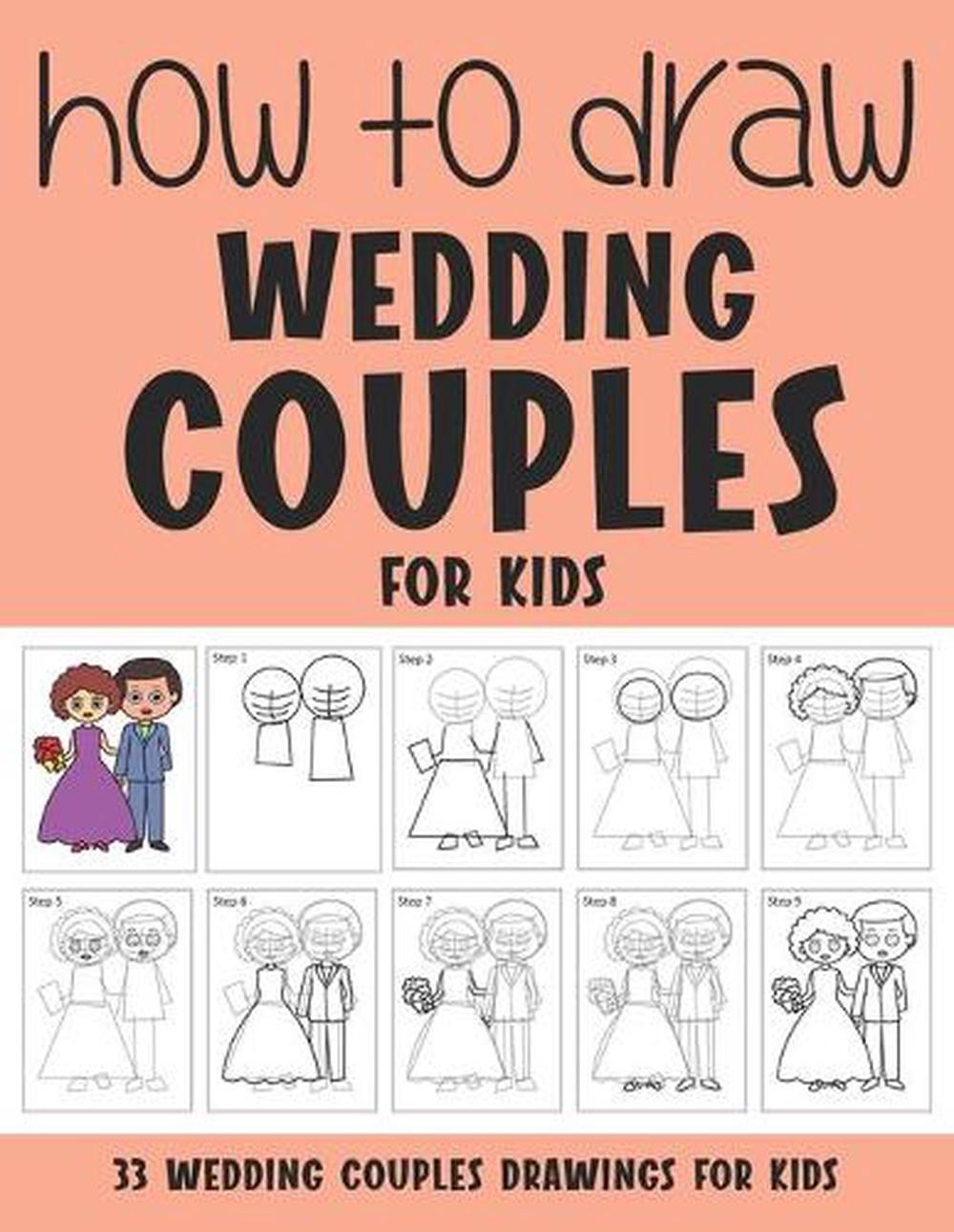 How to Draw Wedding Couples for Kids by Sonia Rai Paperback Book