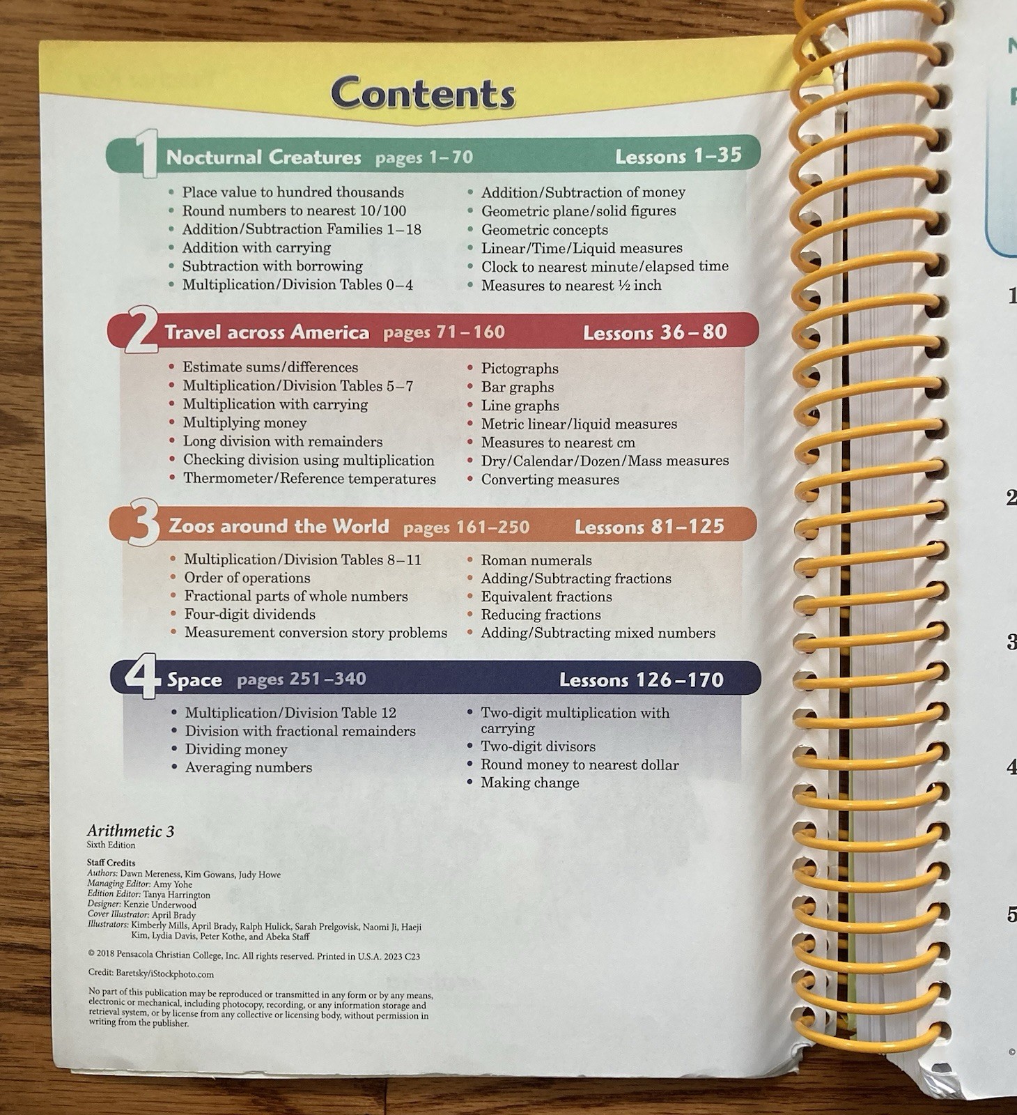 Abeka Arithmetic 3 Sixth Edition Teacher Key