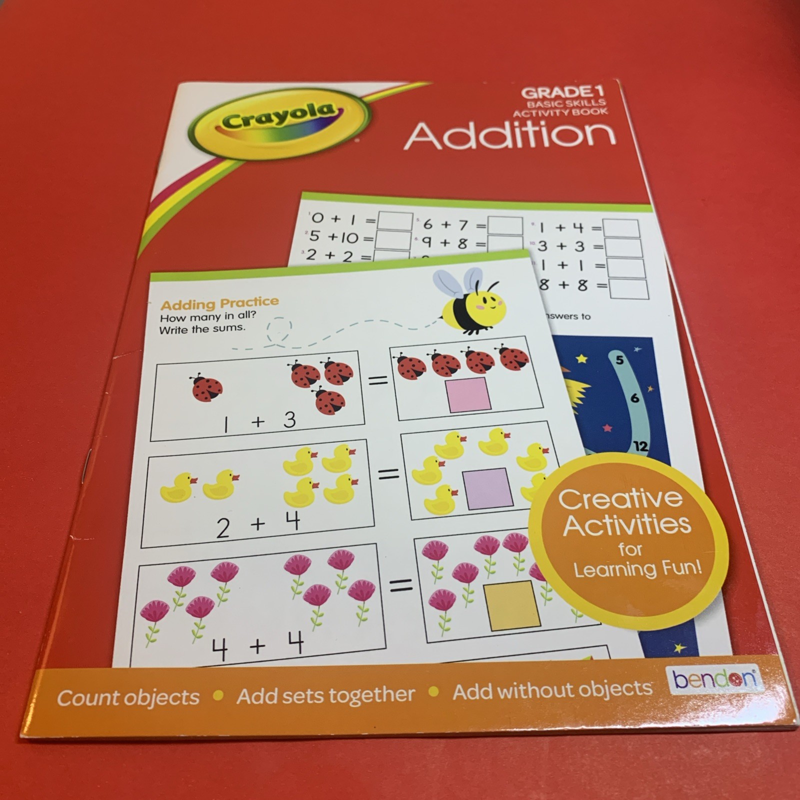First 1St Grade Addition Workbooks Crayola Learning Activity