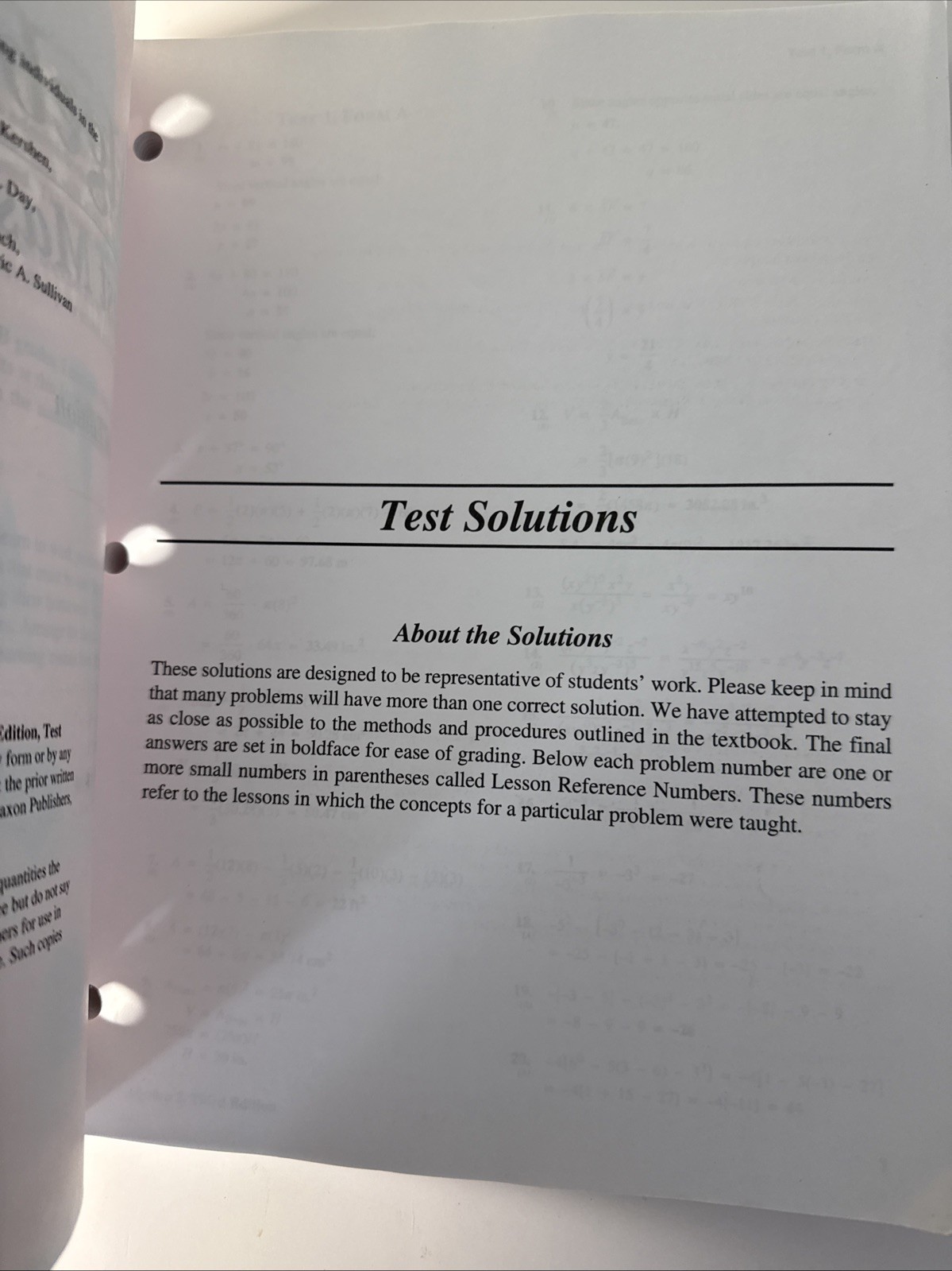 Saxon Algebra 2 (3rd Ed) Test Masters