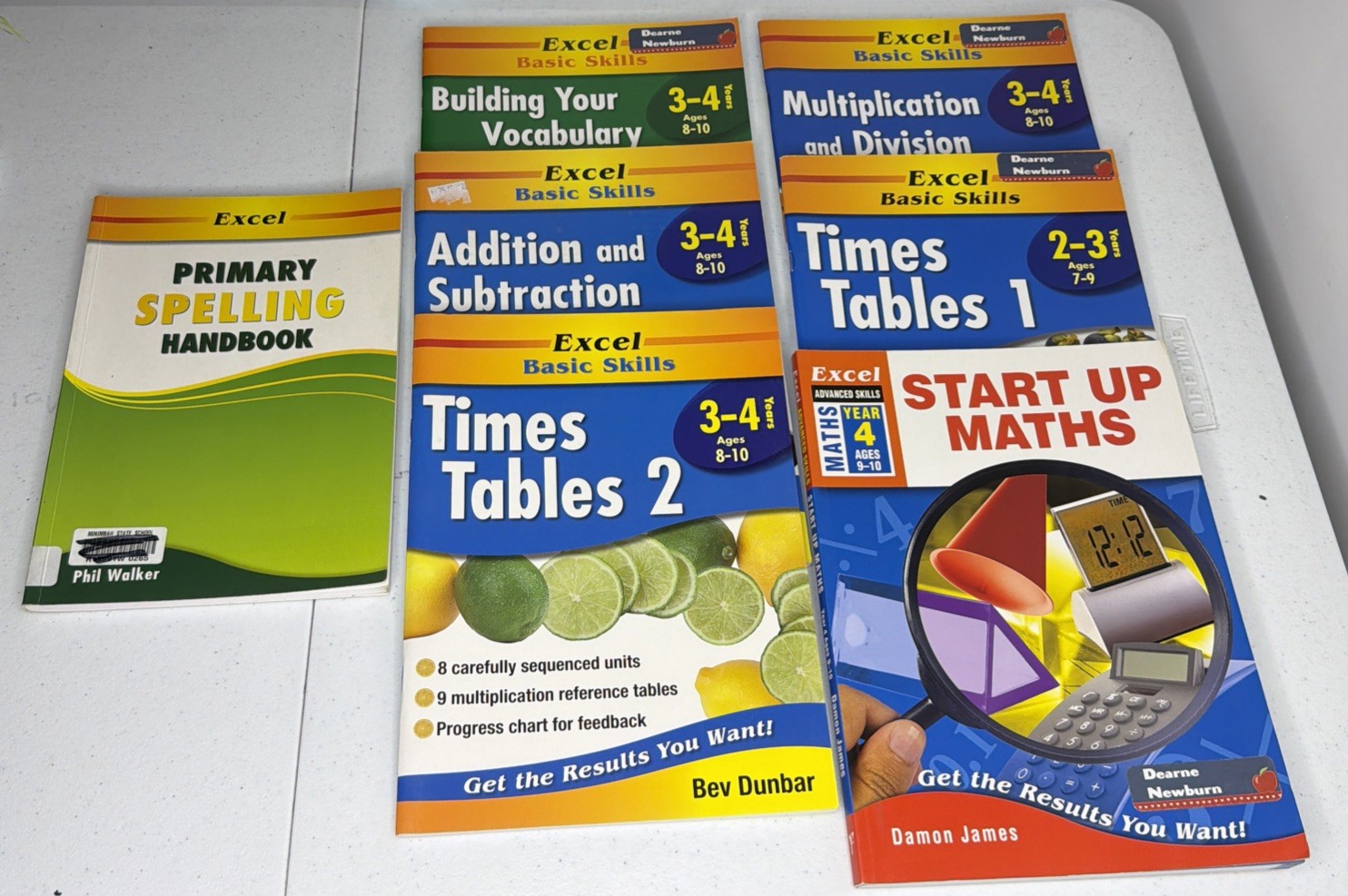 Excel Basic Skills Workbooks Ages 7-10 Spelling Handbook Homeschooling