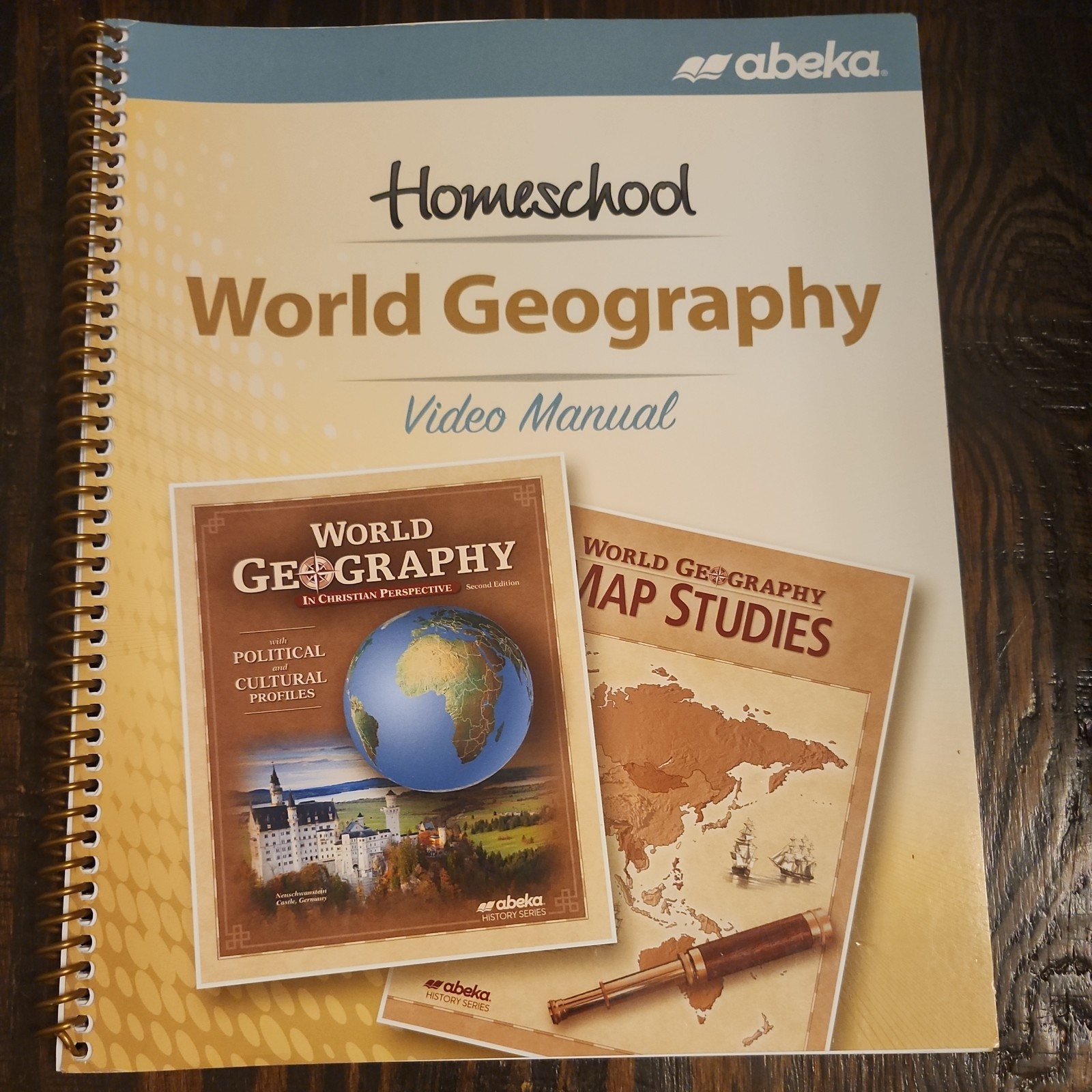 Abeka Homeschool World Geography Video Manual Daily Lesson Guide,2017