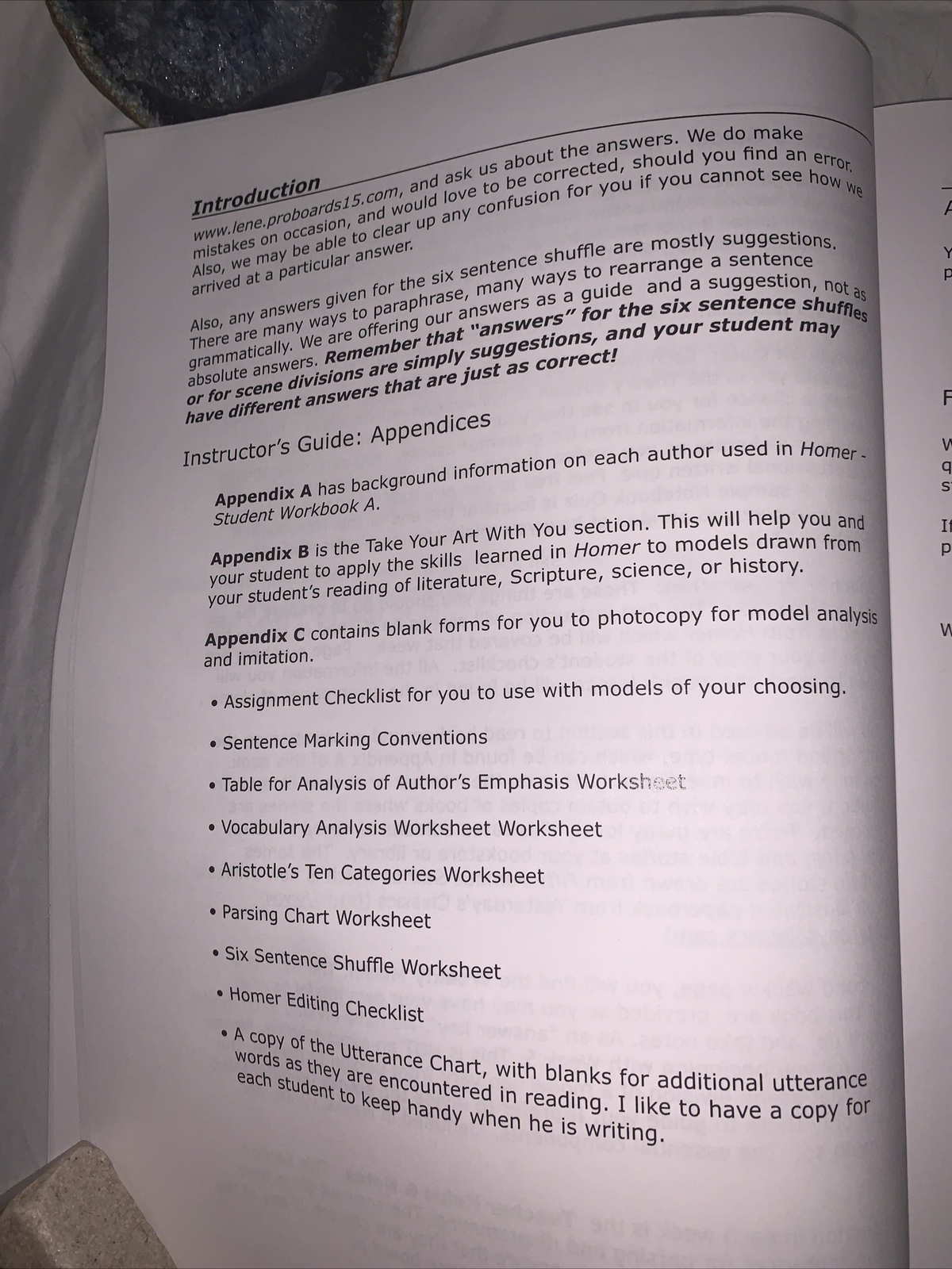 CLASSICAL WRITING HOMER INSTRUCTORGUIDE FOR STUDENTS Workbook Book A Home School