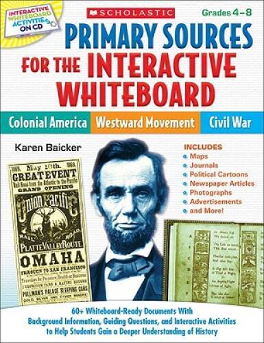 Primary Sources for the Interactive Whiteboard: Colonial America, We – VERY GOOD