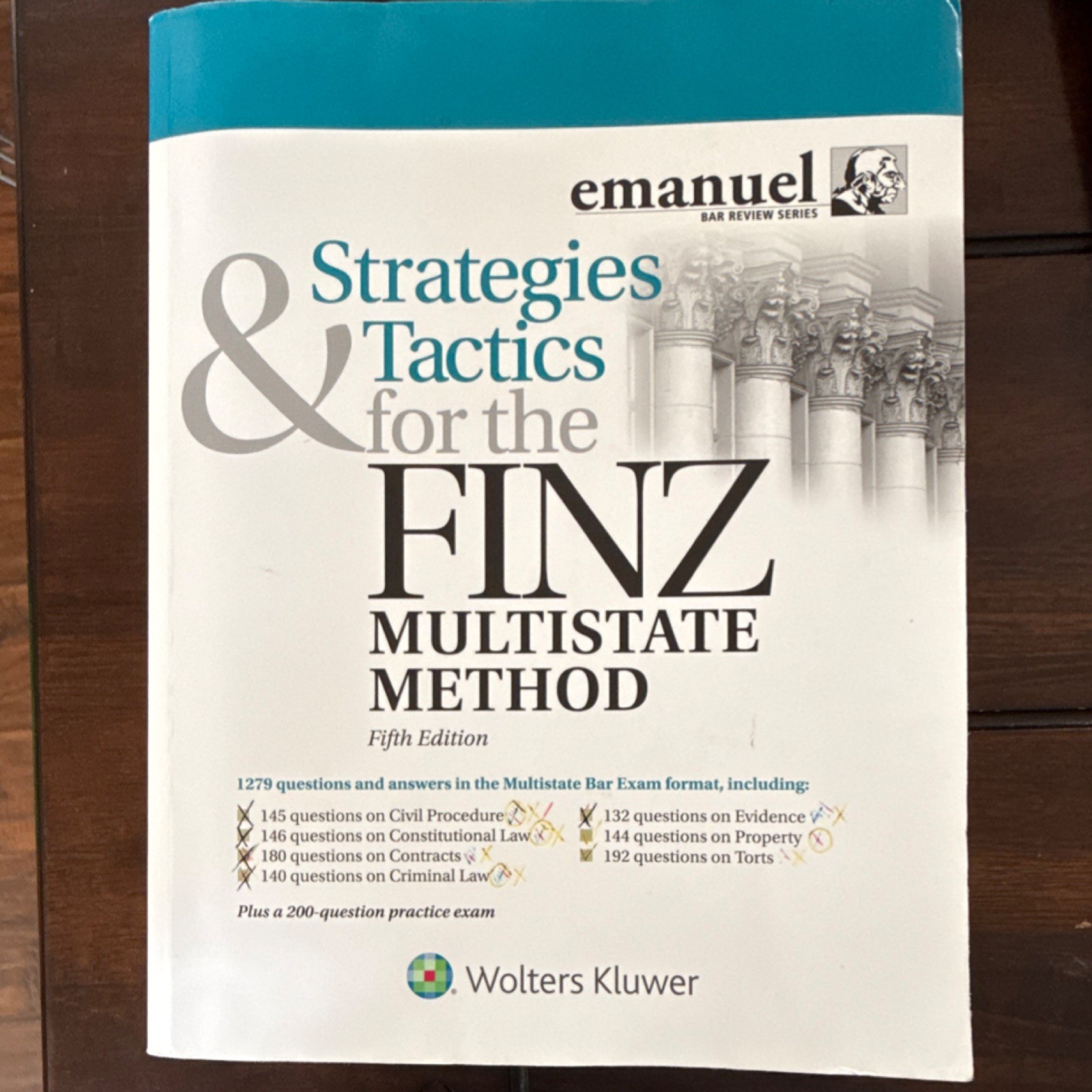Emanuel Bar Review Wolters Kluwer 5th Ed Finz Multistate Method Law Guide