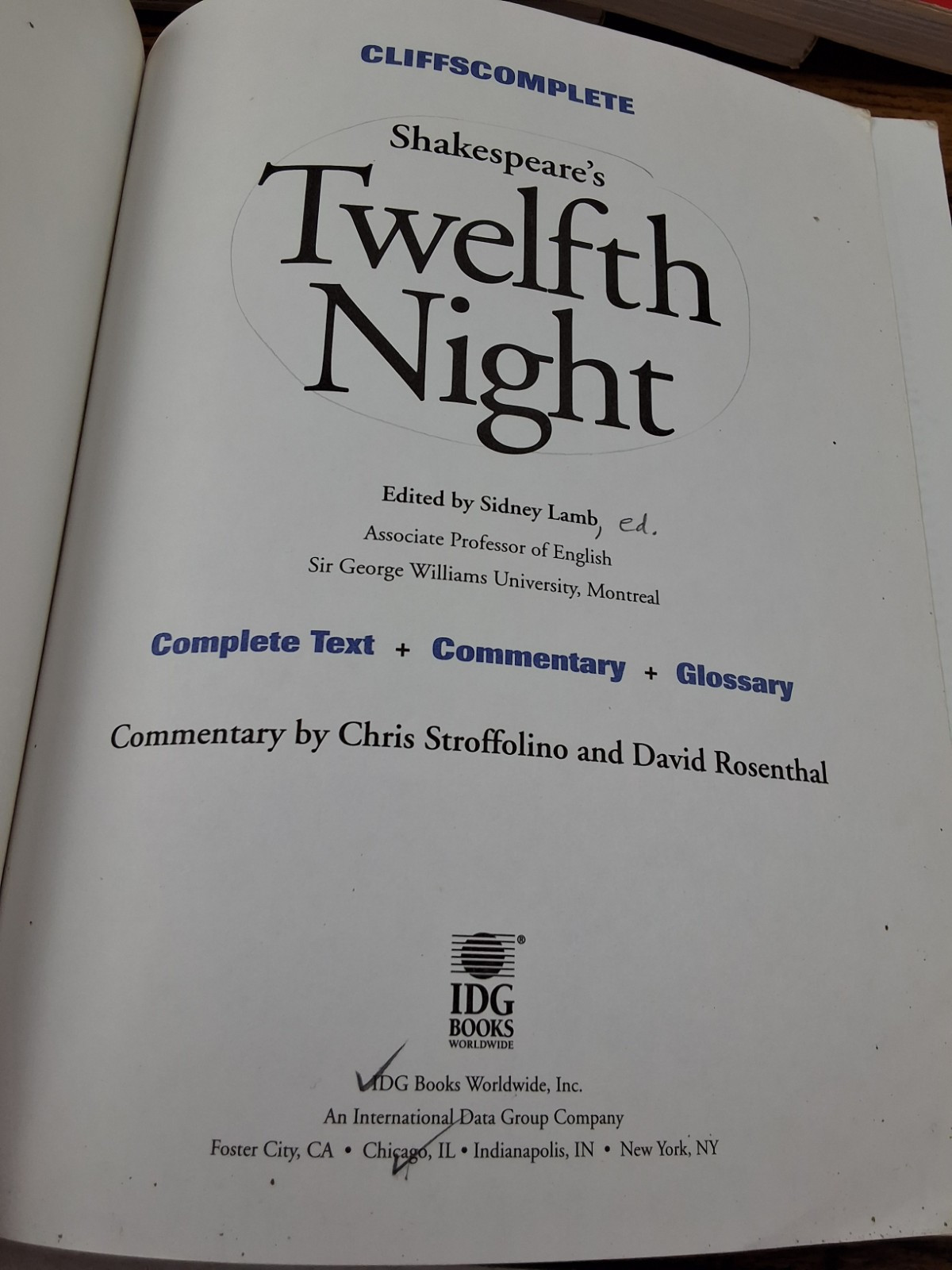 5 Cliffs Notes Shakespeare Reading Guides Books Romeo 12th Night Ex-Library See