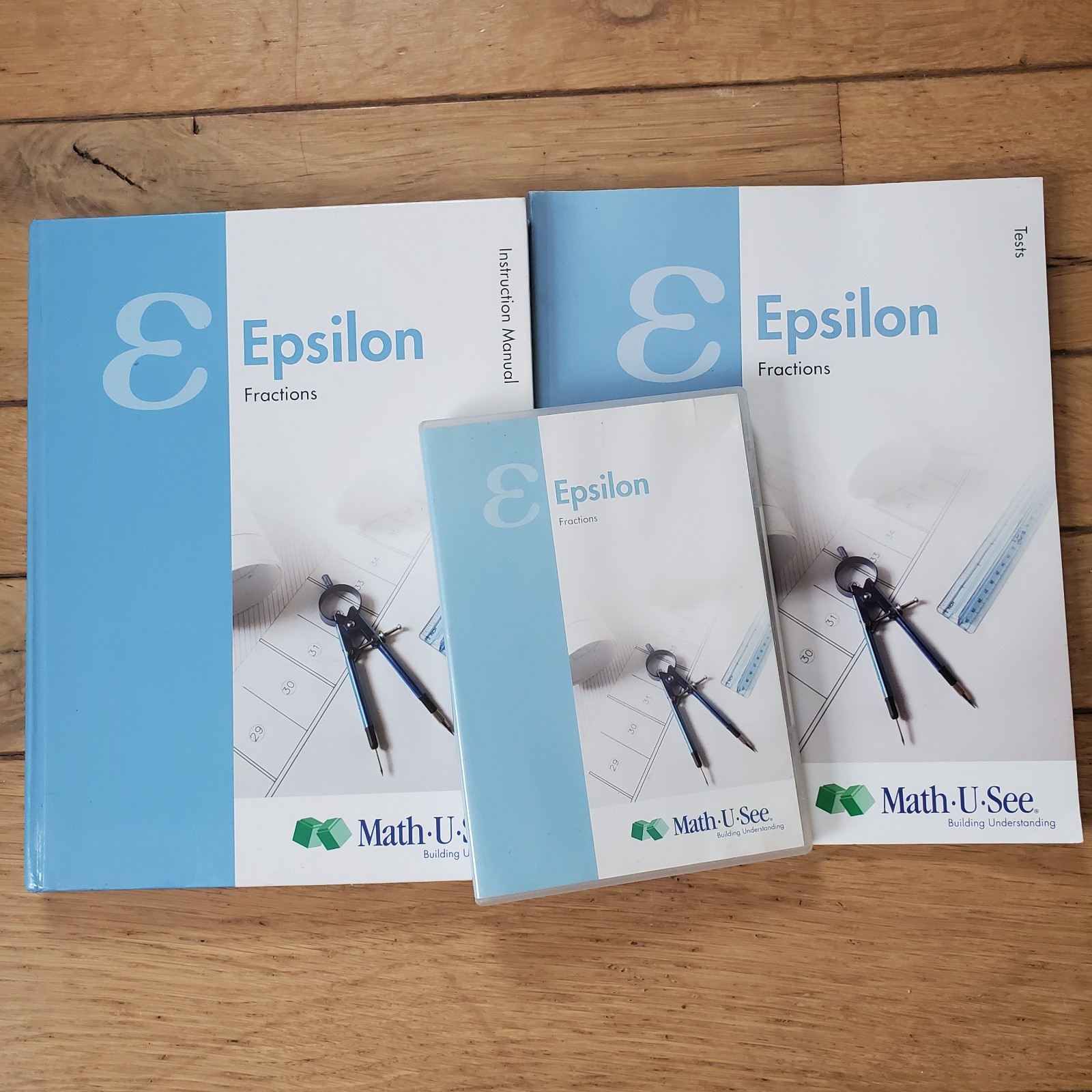 Math U See Epsilon Tests Instructor Manual DVD Fractions Homeschool Curriculum