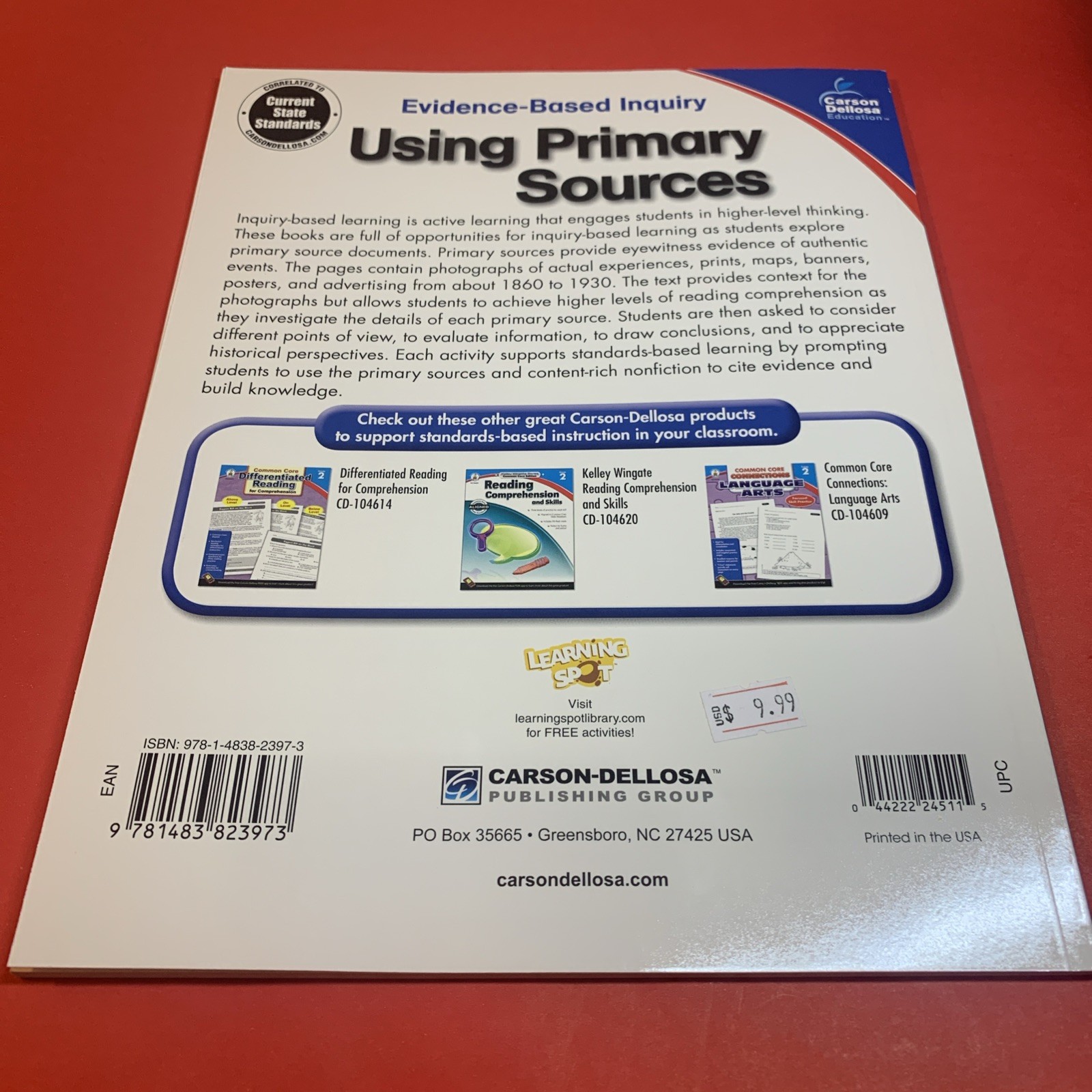 Using Primary Sources, Grade 2 (Evi…, Ritch, Jeanette
