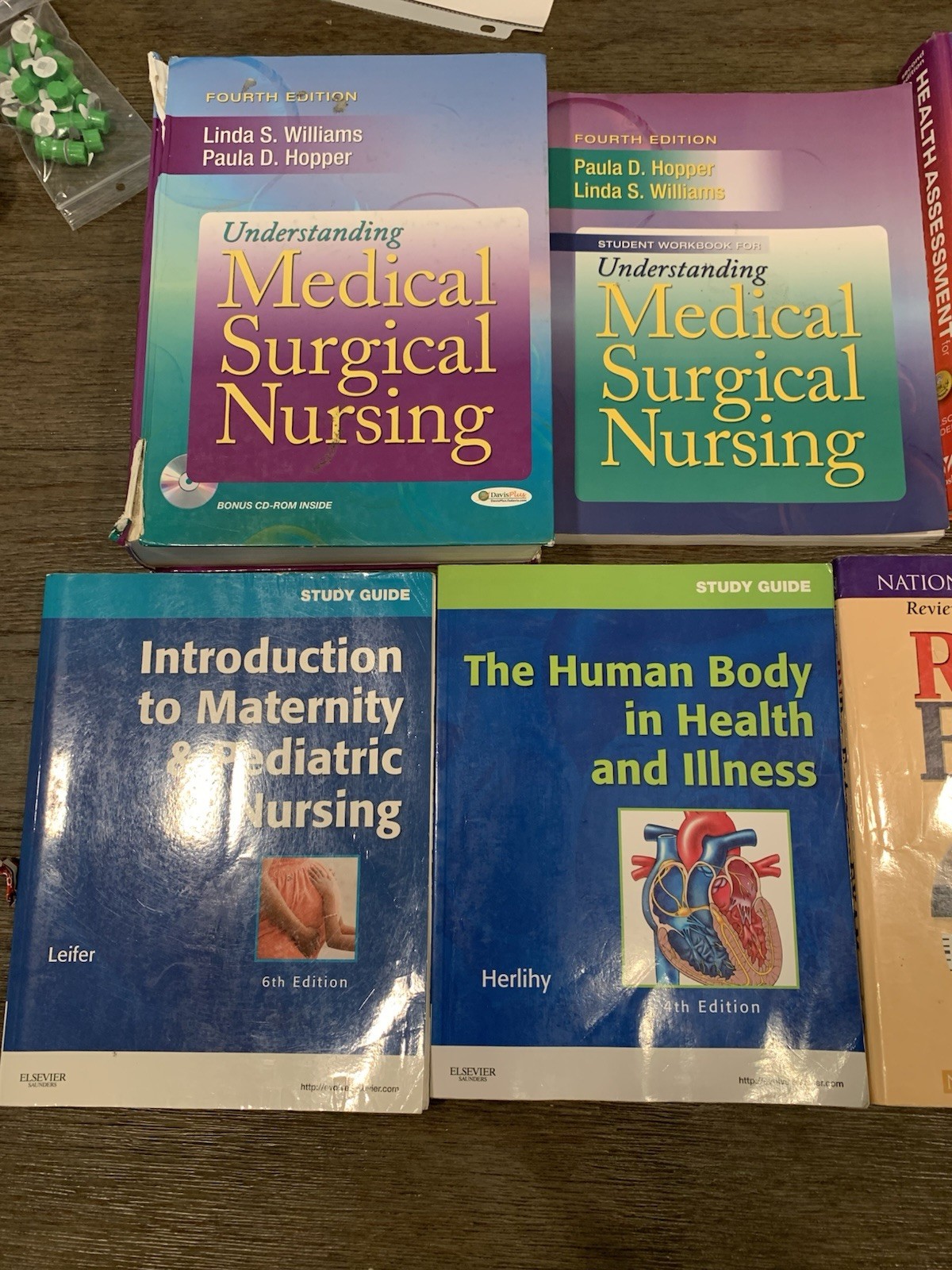 Nursing School Book Lot – Textbooks & Study Guides for Pre-Nursing / NCLEX