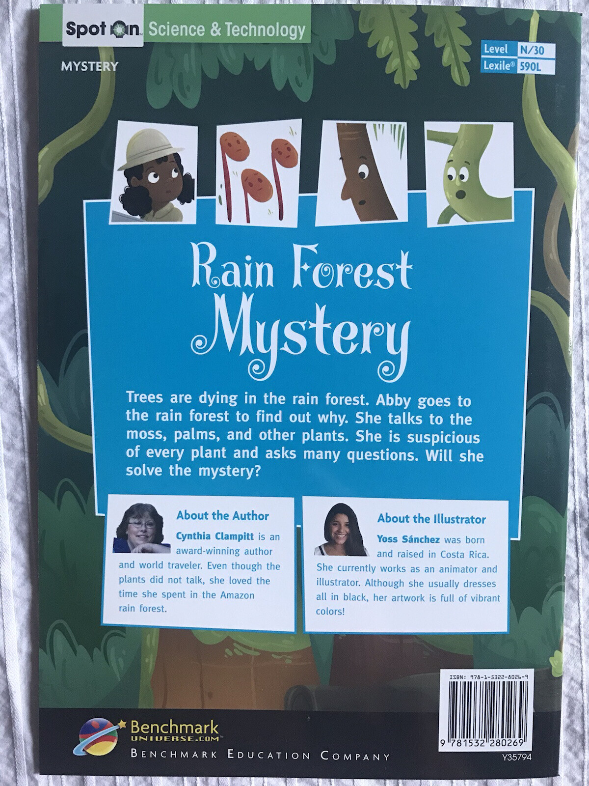 Benchmark Education Grade 3 Unit 1: Rain Forest Mystery – Cynthia Clampitt