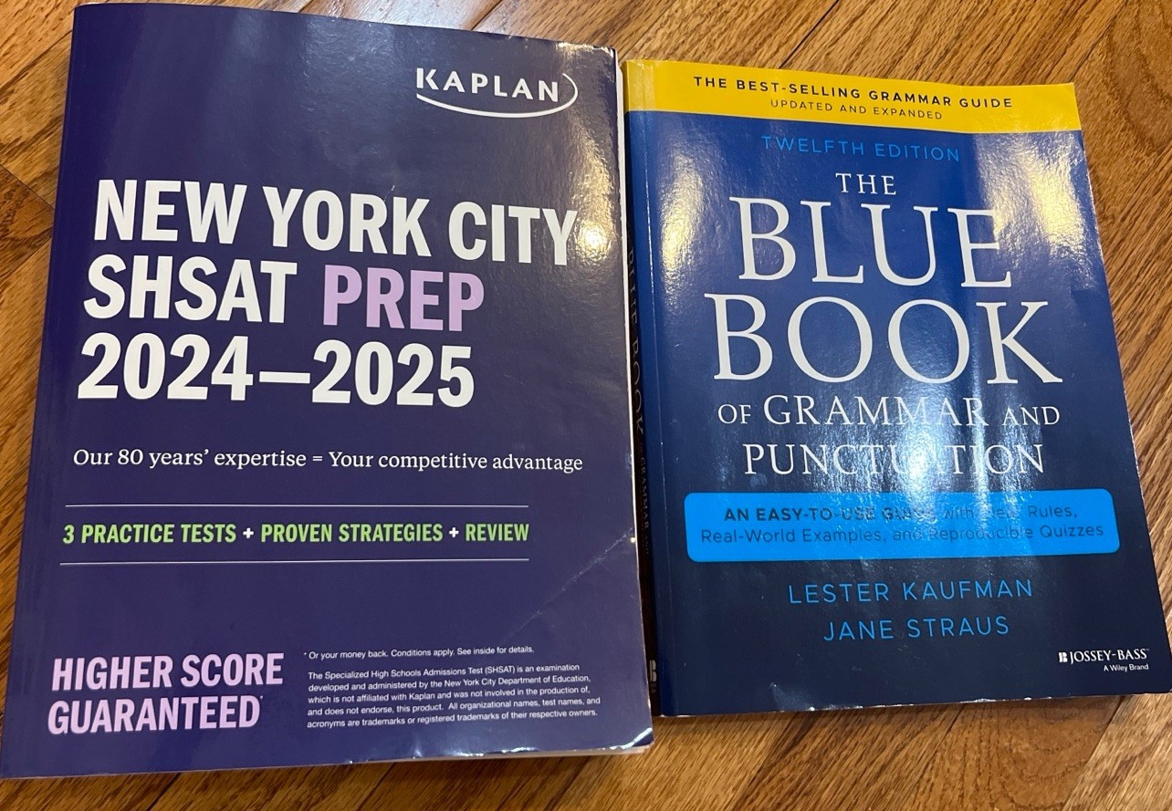 Kaplan SHSAT Prep 2024-2025 & Blue Book of Grammar by Kaufman Straus Paperback