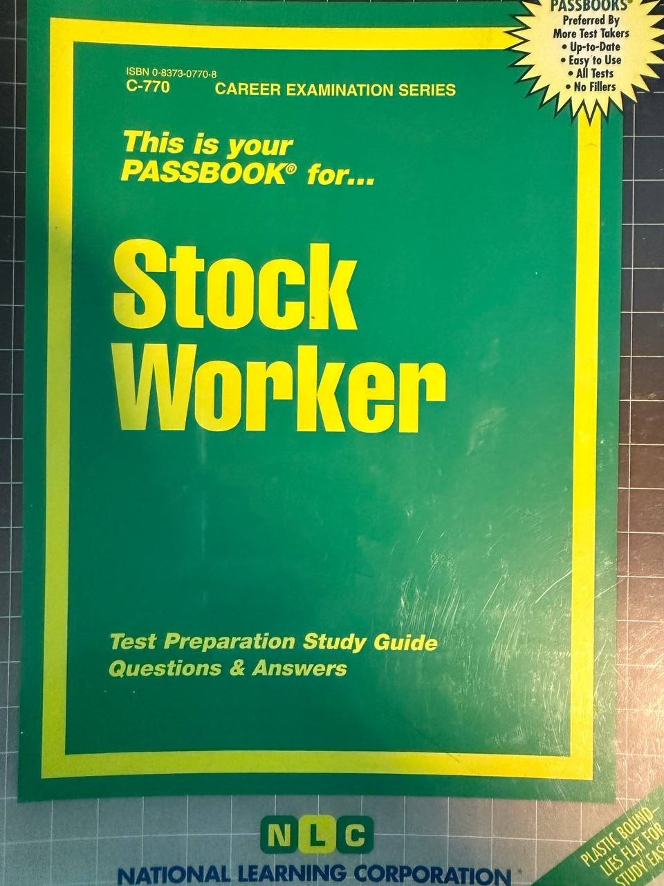 🔥🔥NEW Stock Worker Test Practice Passbook Upcoming Civil Service Exam
