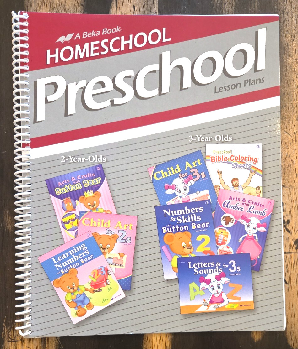 ABEKA Homeschool Preschool Lesson Plans 2-Year-Olds 3-Year-Olds Homeschool
