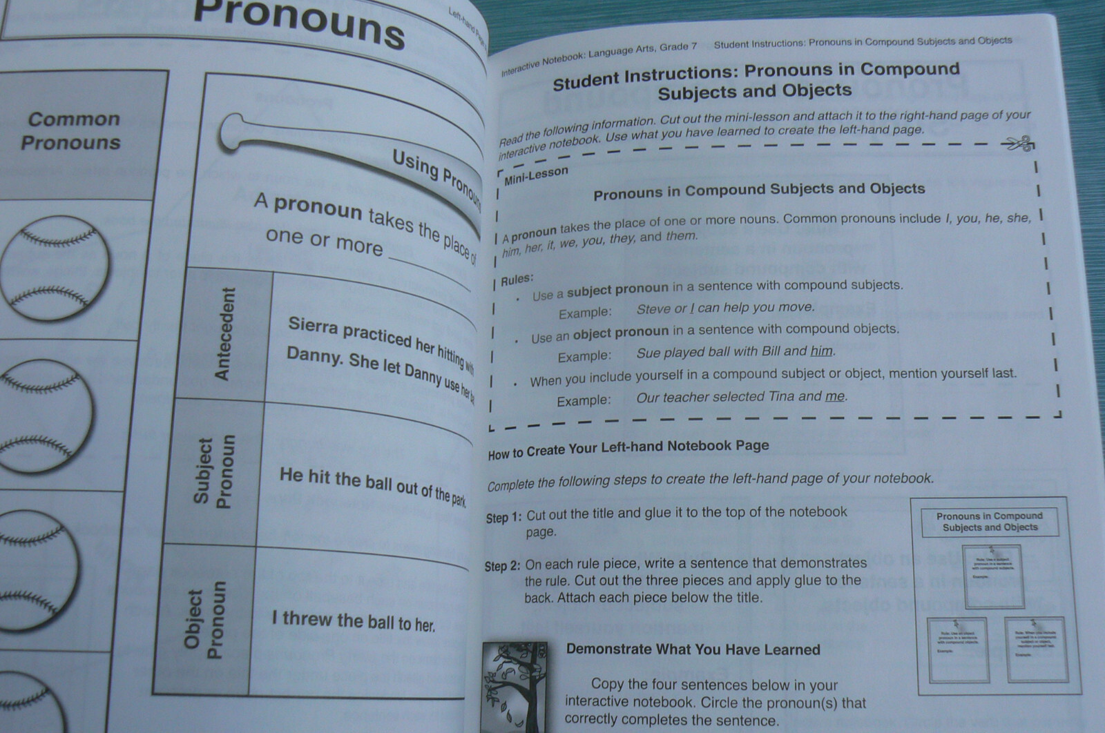 Mark Twain Media INTERACTIVE NOTEBOOK – LANGUAGE ARTS, gr. 7, PB CD-405028
