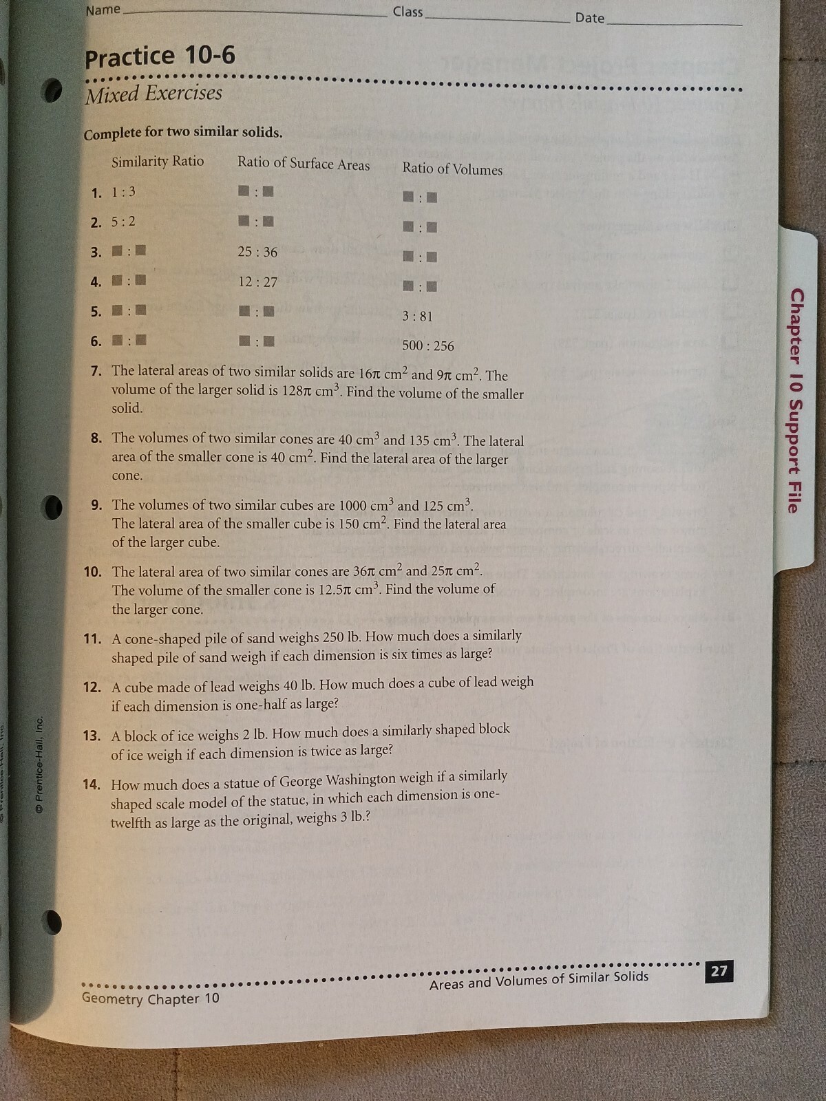 Chapter 10 Support File Geometry Prentice Hall Educational Study Material