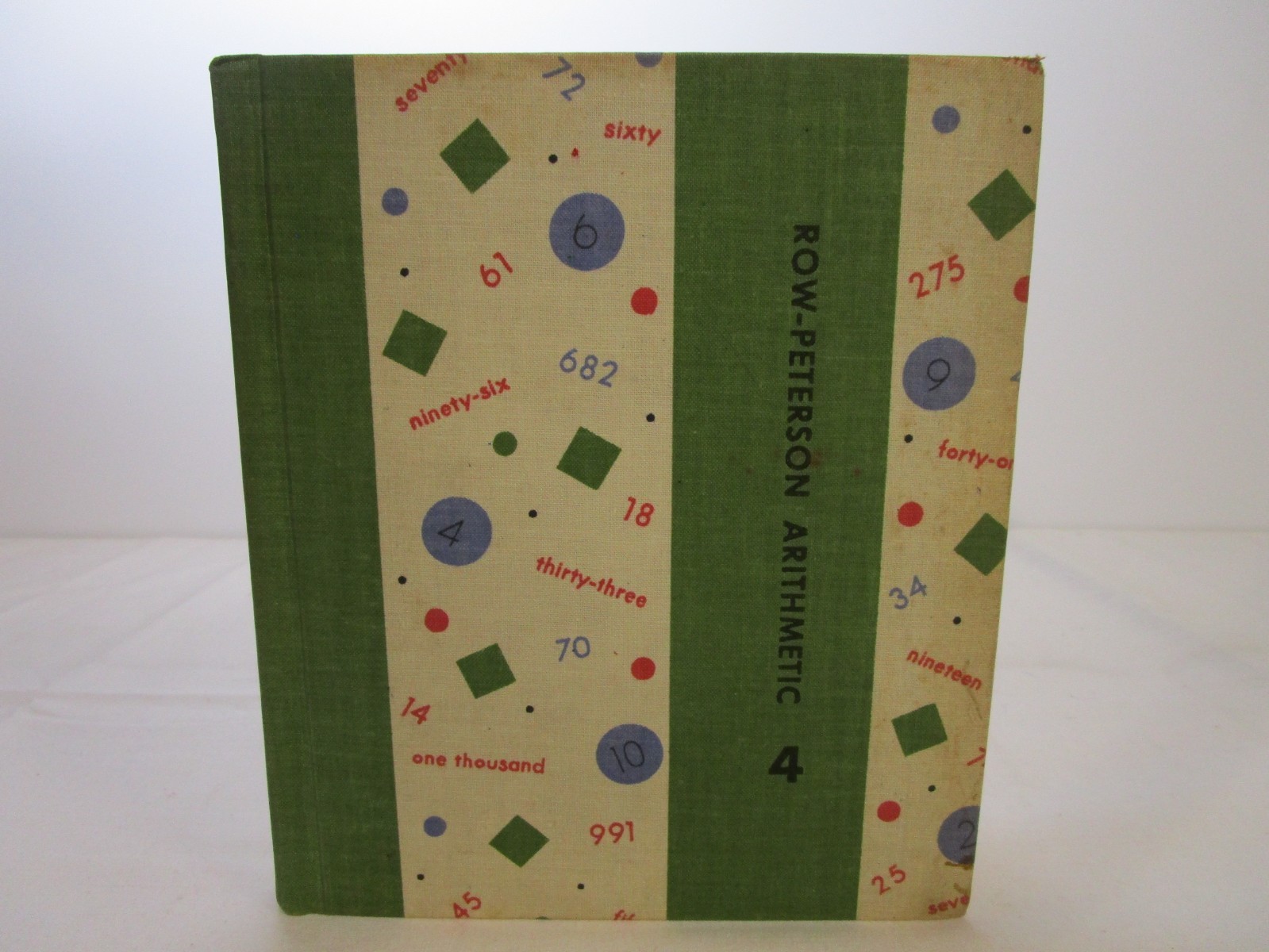Vintage 1957- Row Peterson Arithmetic Book 4 Wheat Kauffman Douglass-HC