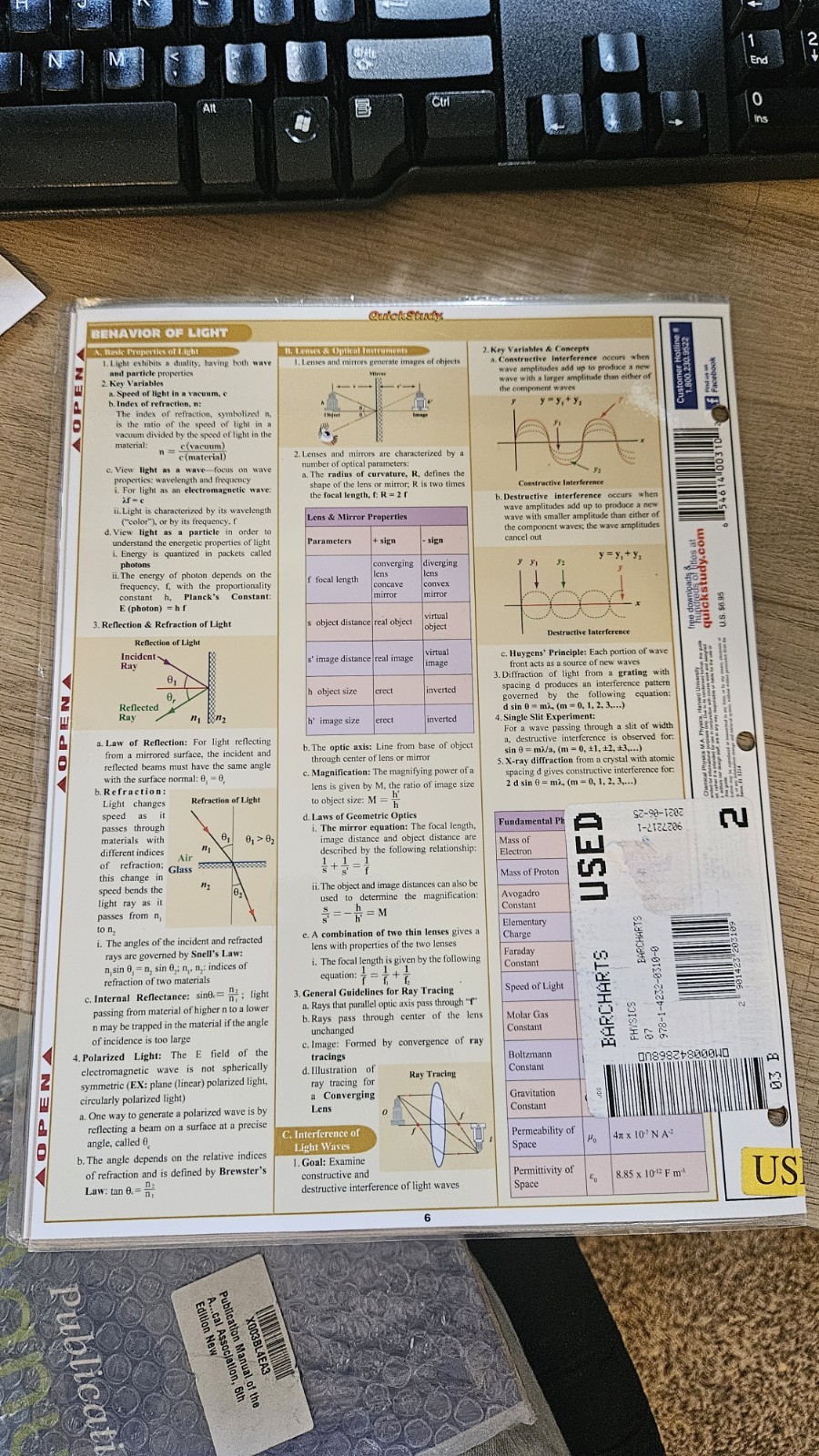 quick study academic -Physics Equations & Answers