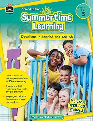 Summertime Learning Grd 5 – Spanish Directions (English and Spanish Edition)…