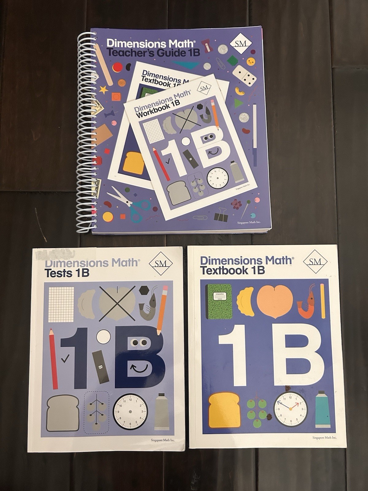 Dimensions Math 1B Teachers Guide, Textbook & Tests