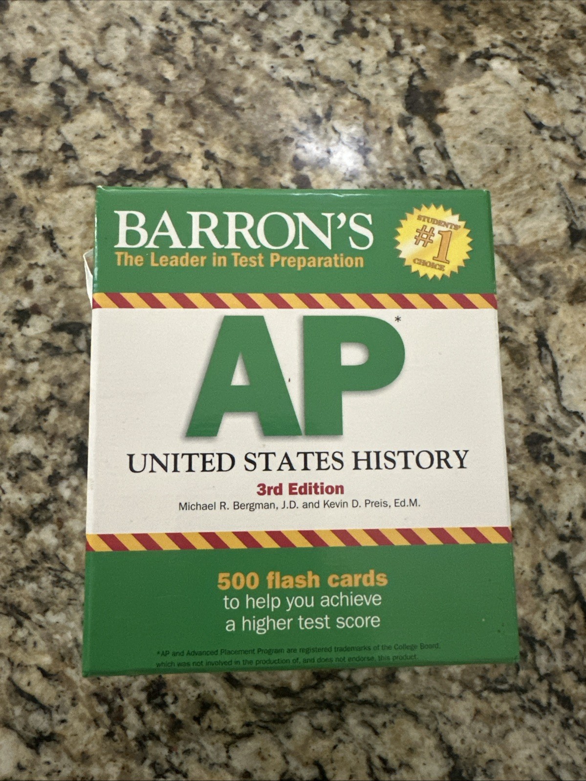 AP United States History Flash Cards Barron’s 3rd Edition – Set of 500