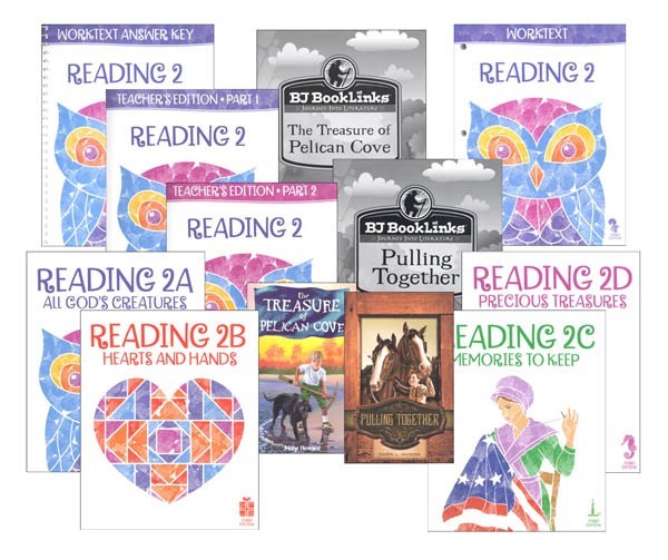 BJU Bob Jones 2nd grade READING 2 Student Text Worktext Teacher Ed COMPLETE KIT!