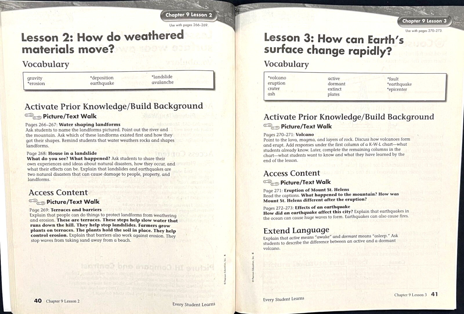 4th Grade – SCIENCE – EVERY STUDENT LEARNS – TEACHER GUIDE (2006, Foresman)
