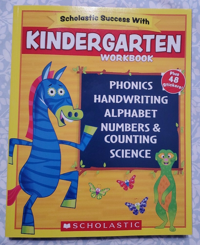 Scholastic – Kindergarten Workbook with Motivational Stickers
