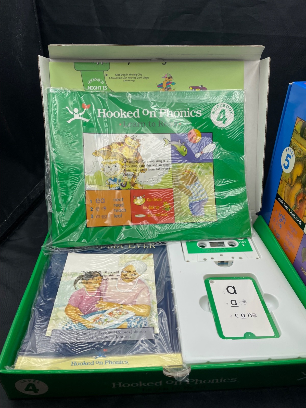 Hooked On Phonics Learn To Read Levels 3~4~5 Complete Sets NEW cassette tape