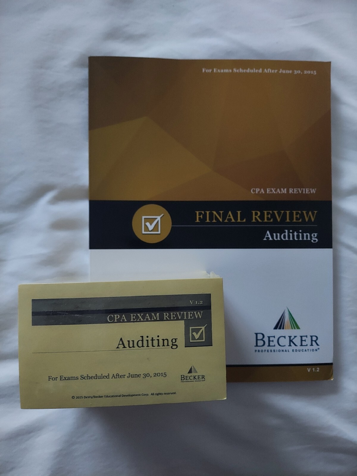 Becker CPA Exam Review AUDITING Flashcards and Study Guide