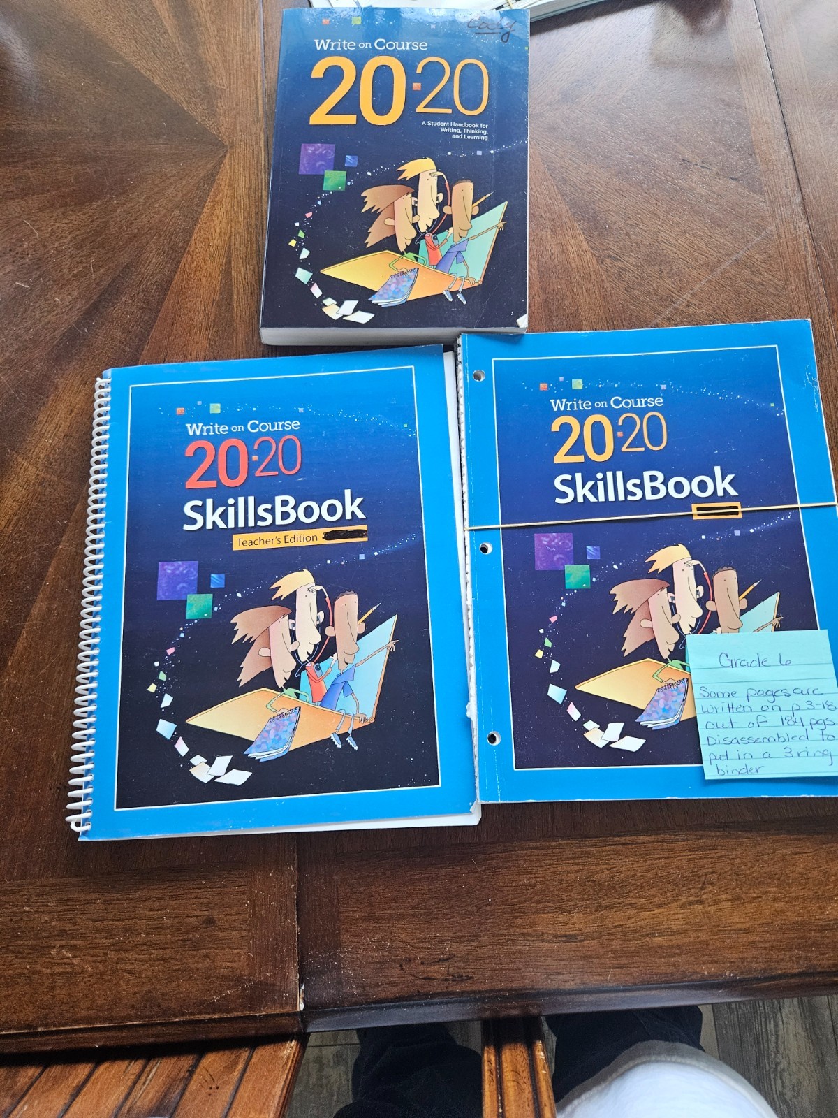 Write on Course 2020 SkillsBook Grade 6 Teacher & Student Handbook Set