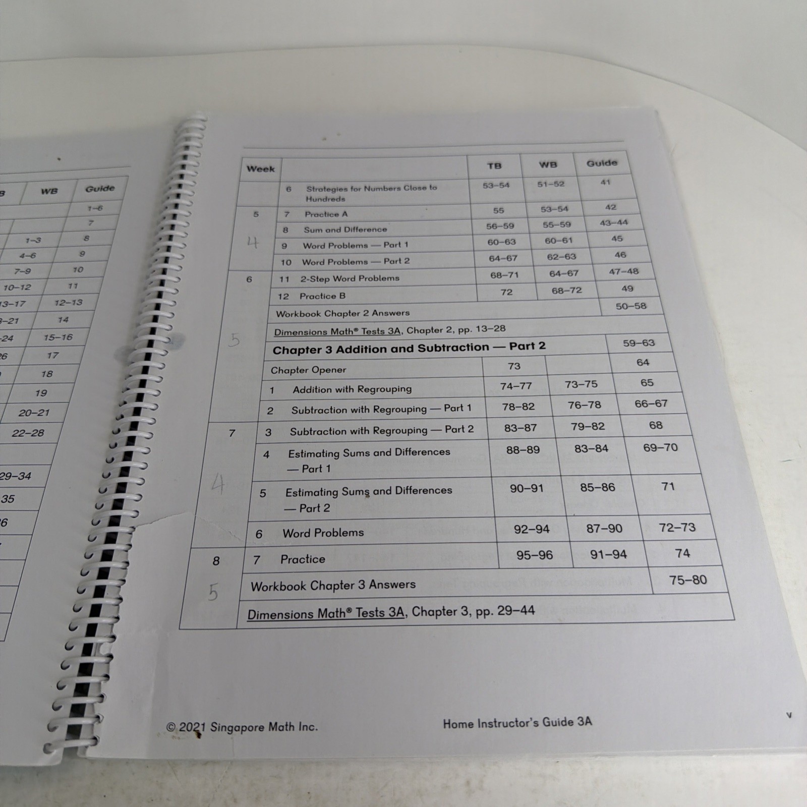 Dimensions Math Home Instructor’s Guide 3A & 3B 2021 Spiral
