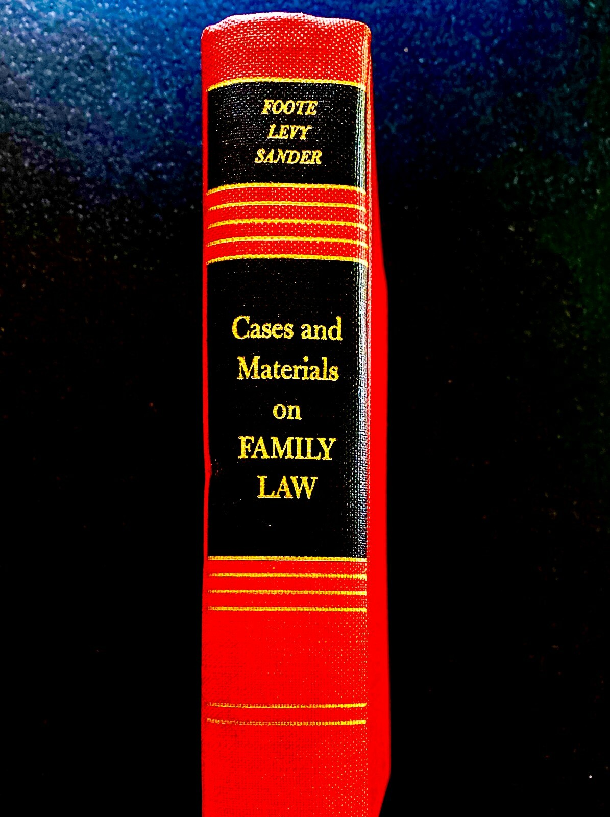 Levy and Sander: Cases and Materials on Family Law. Foote, Third Printing, 1966,