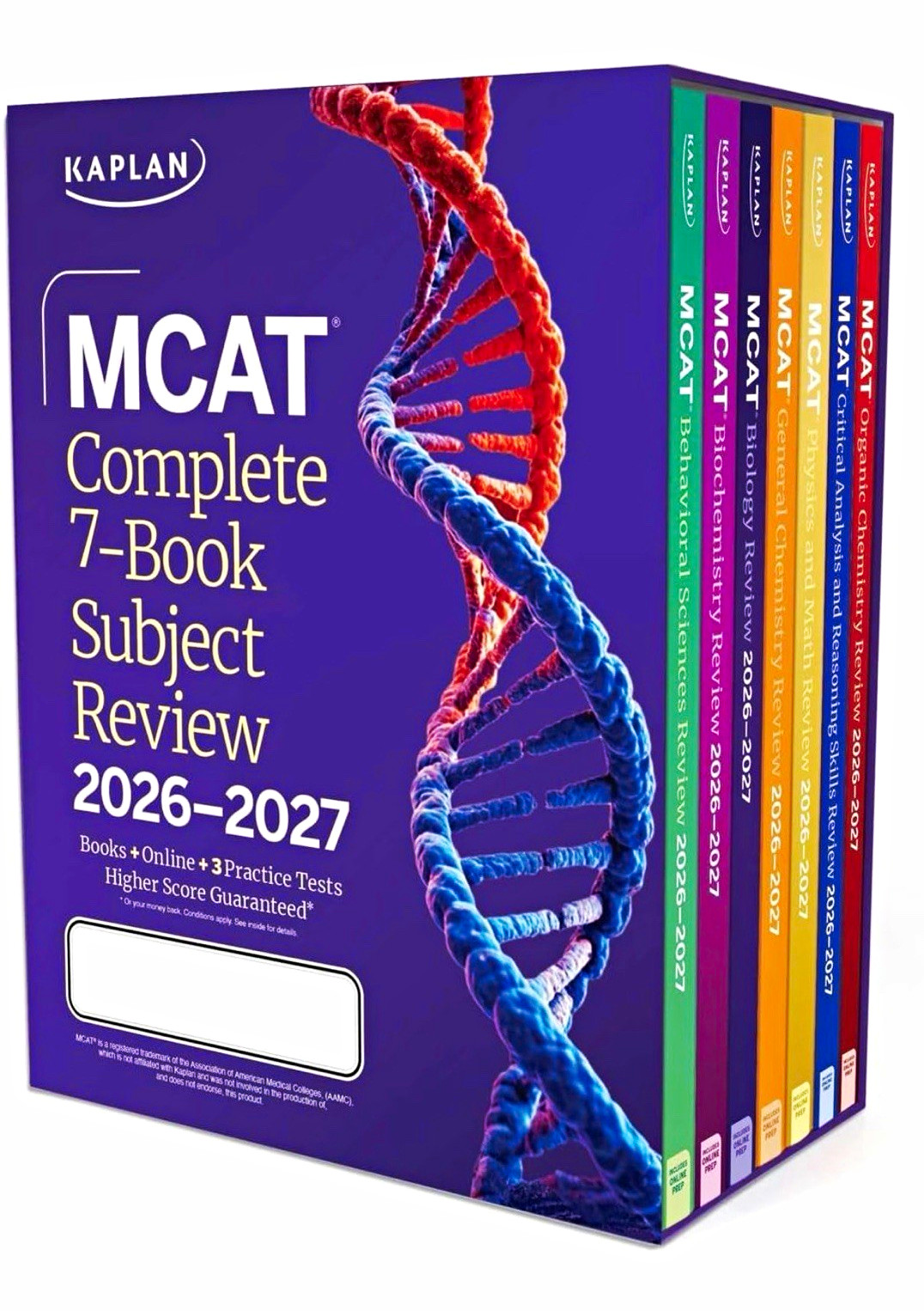 Kaplan MCAT Complete 7-Book Subject Review 2026-2027 Box Set + Online