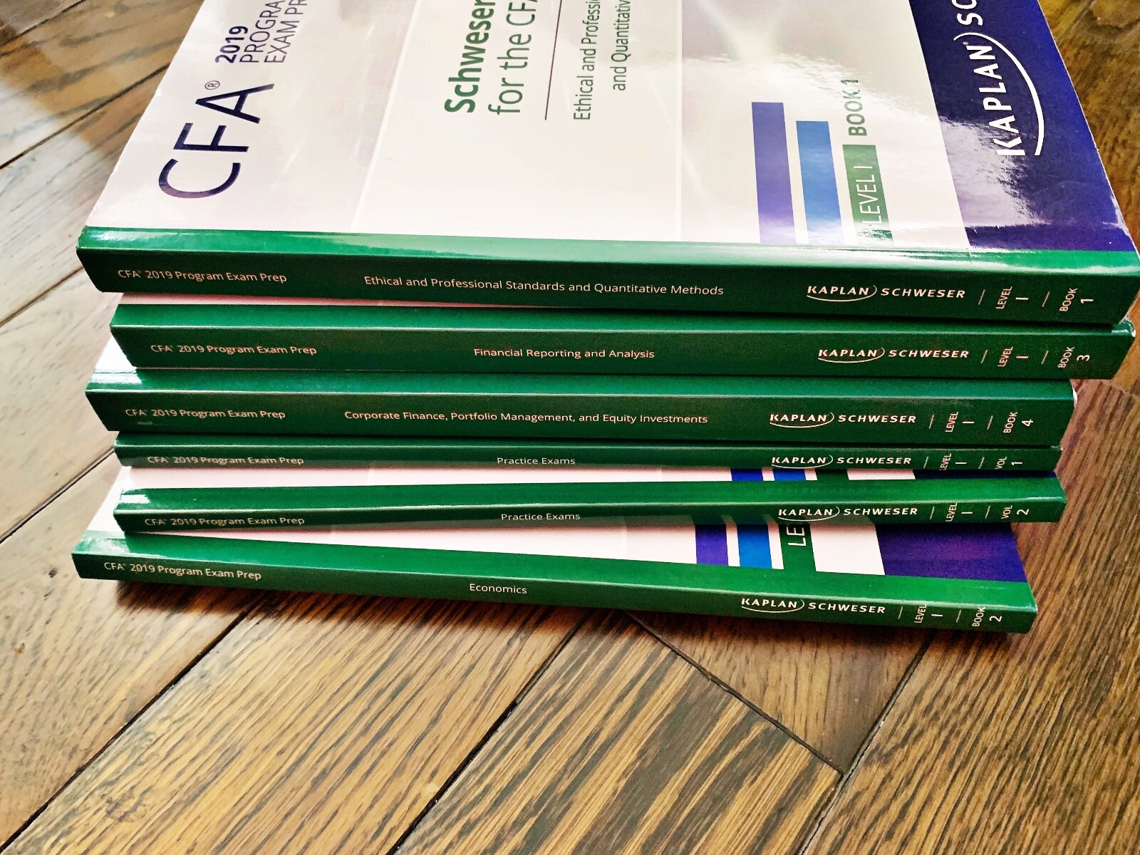 Kaplan Schweser Level 1 CFA Program Exam Prep 2019 + Practice Exams Full Set