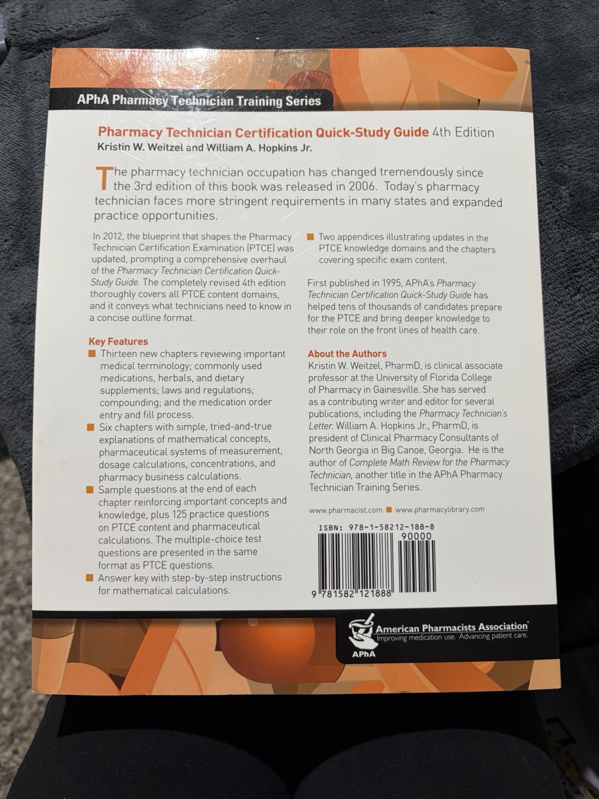 Pharmacy Technician Certification Quick-Study Guide 4th Ed PB Weitzel