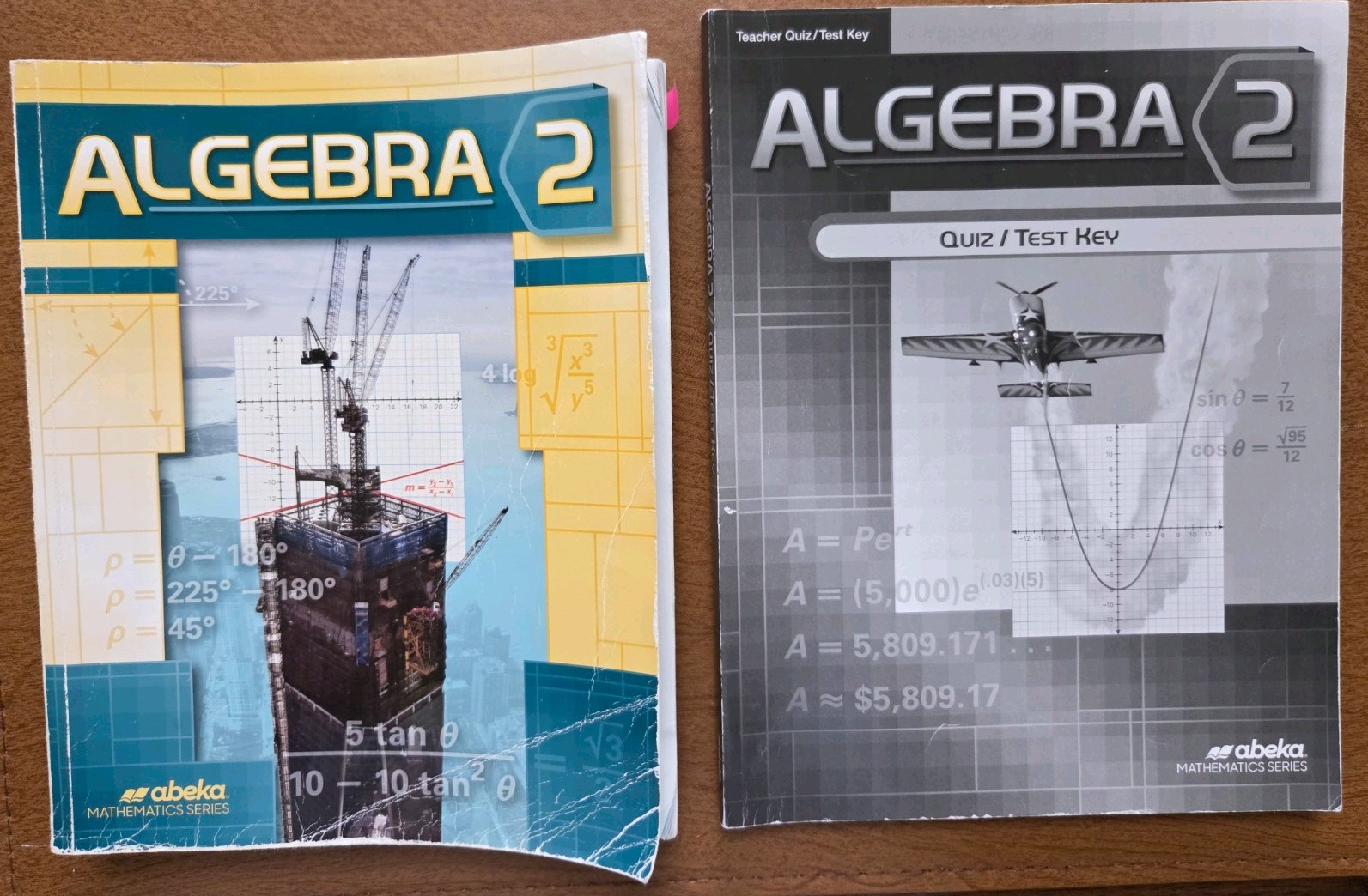 ABeka ALGEBRA 2 Student Worktext and Quiz/Test Key