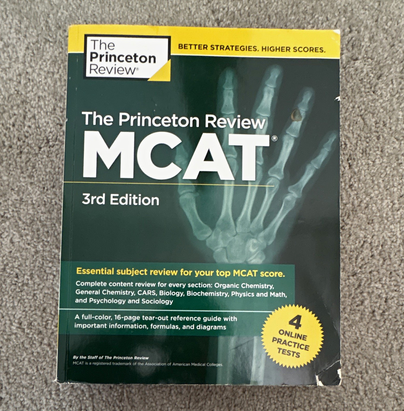 The Princeton Review MCAT Study Guide Book Set 2nd/3rd Edition + CARS Workbook