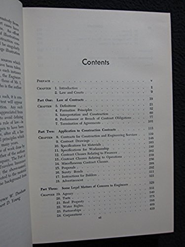 Contracts Specifications and Law for Engineers [Hardcover] [Jan 01, 1958] Dunh..