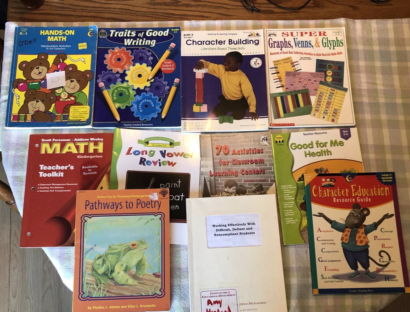 Lot of Teacher’s Pk-3 Teaching & Idea Books Package «D»