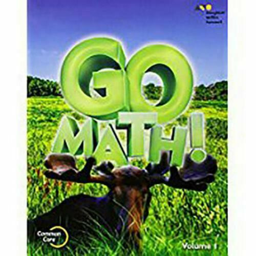 GO MATH! VOLUME 1 AND 2 TOGETHER,GRADE 3 HOUGHTON MIFFLIN HARCOURT great bargain