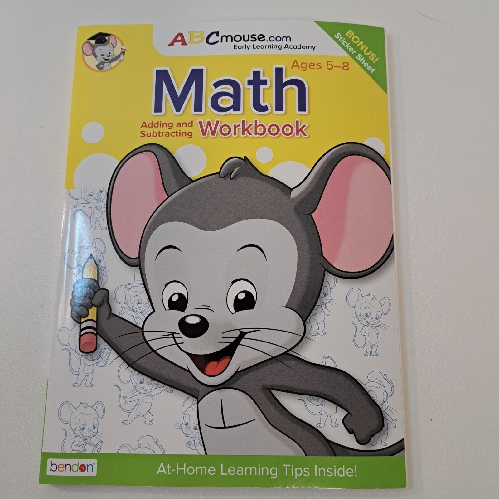 ABC Mouse Workbook Math Add Subtraction Early Learning Ages 5-8 Bonus Stickers