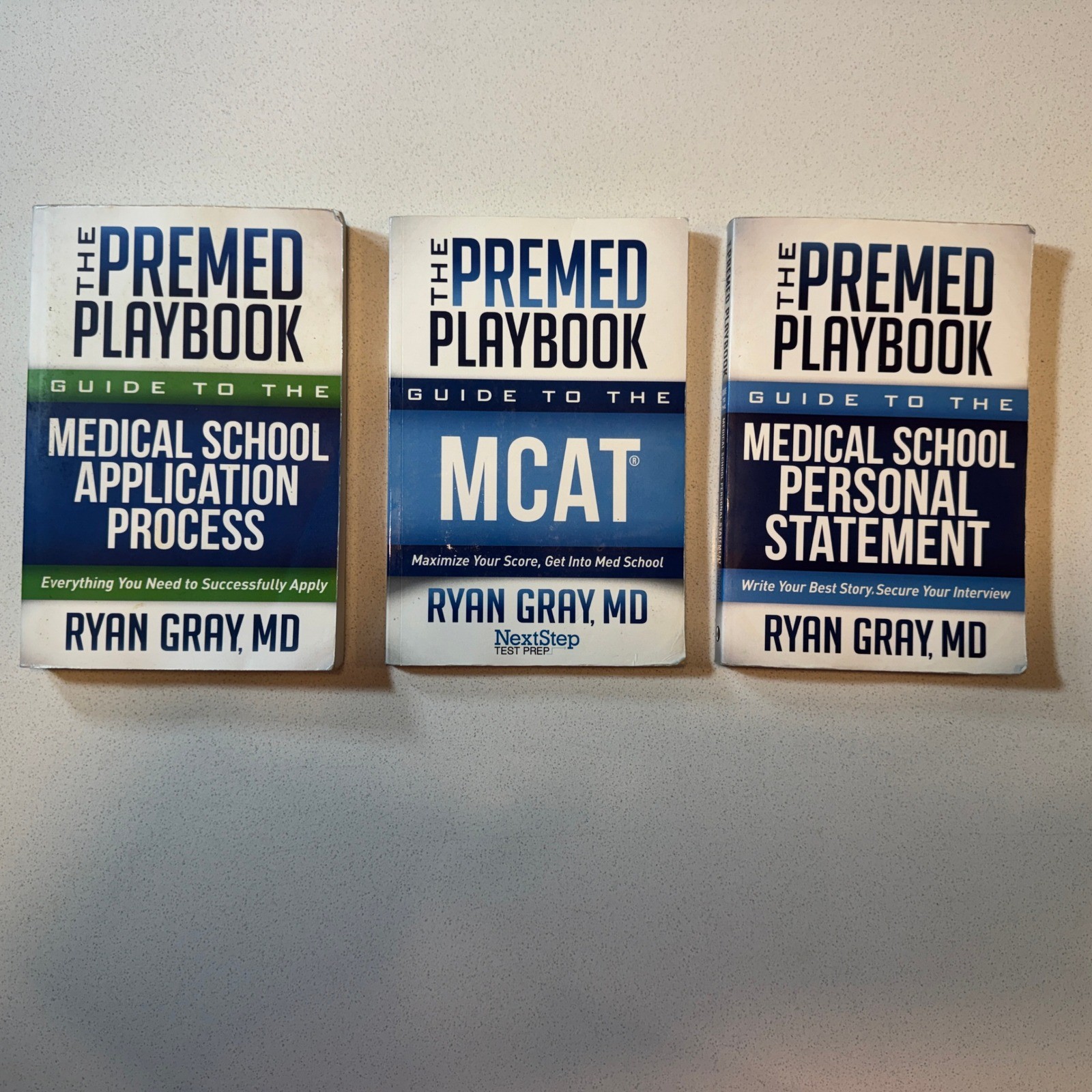 The Premed Playbook 3 Book Bundle Ryan Gray MD MCAT Application (ANNOTATED)